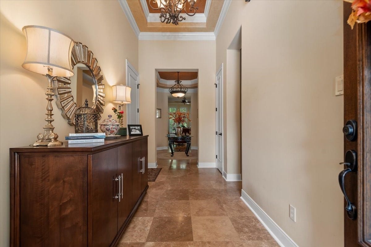 5530 Regal Landing Drive, Kingwood, TX 77345 You will find beautiful tray ceilings, 8 foot doors and crown molding to satisfy those with a discerning eye for luxury.