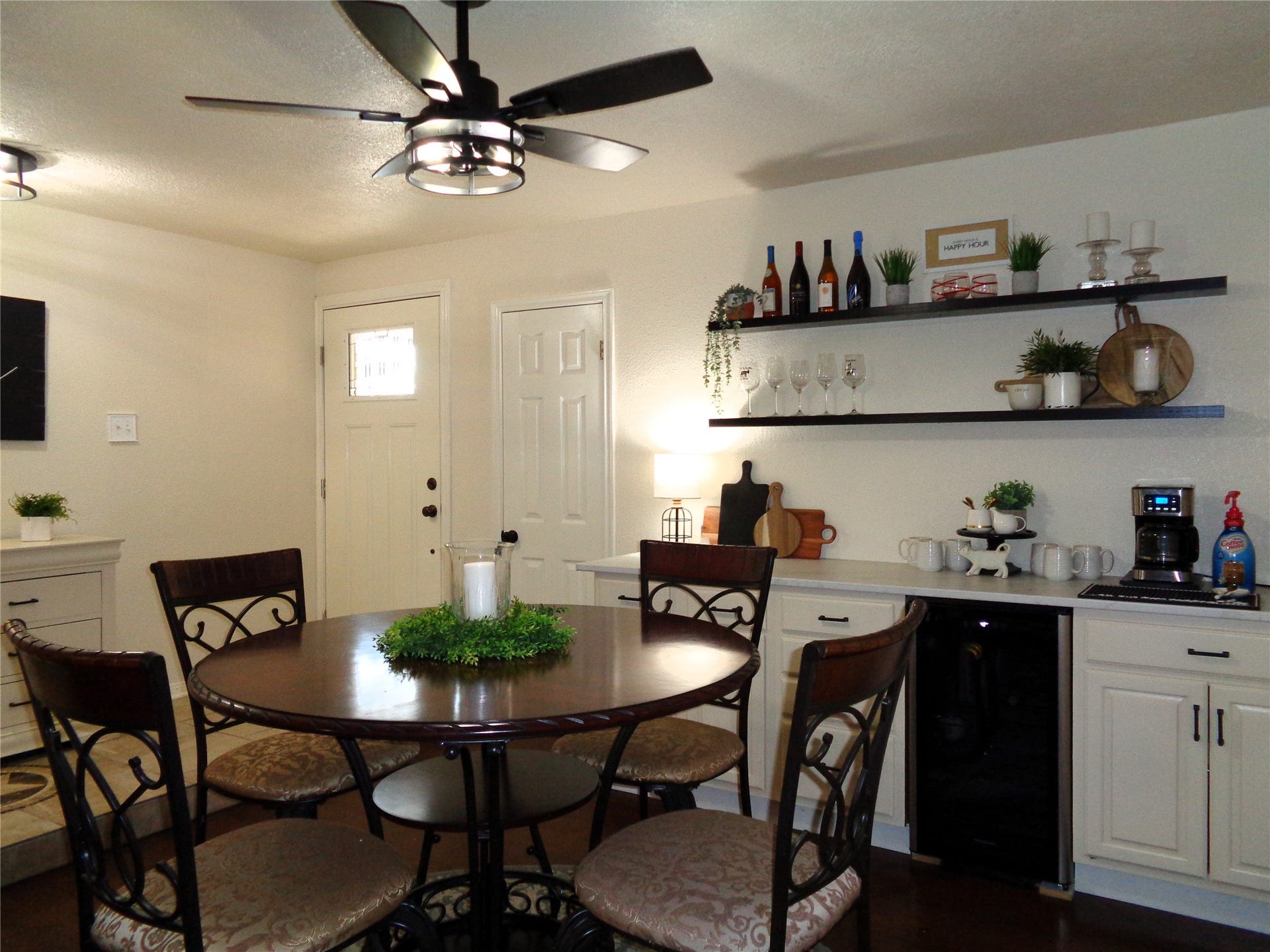 2502 20th Street N, Texas City, TX 77590 Wine fridge and cabinet are included.