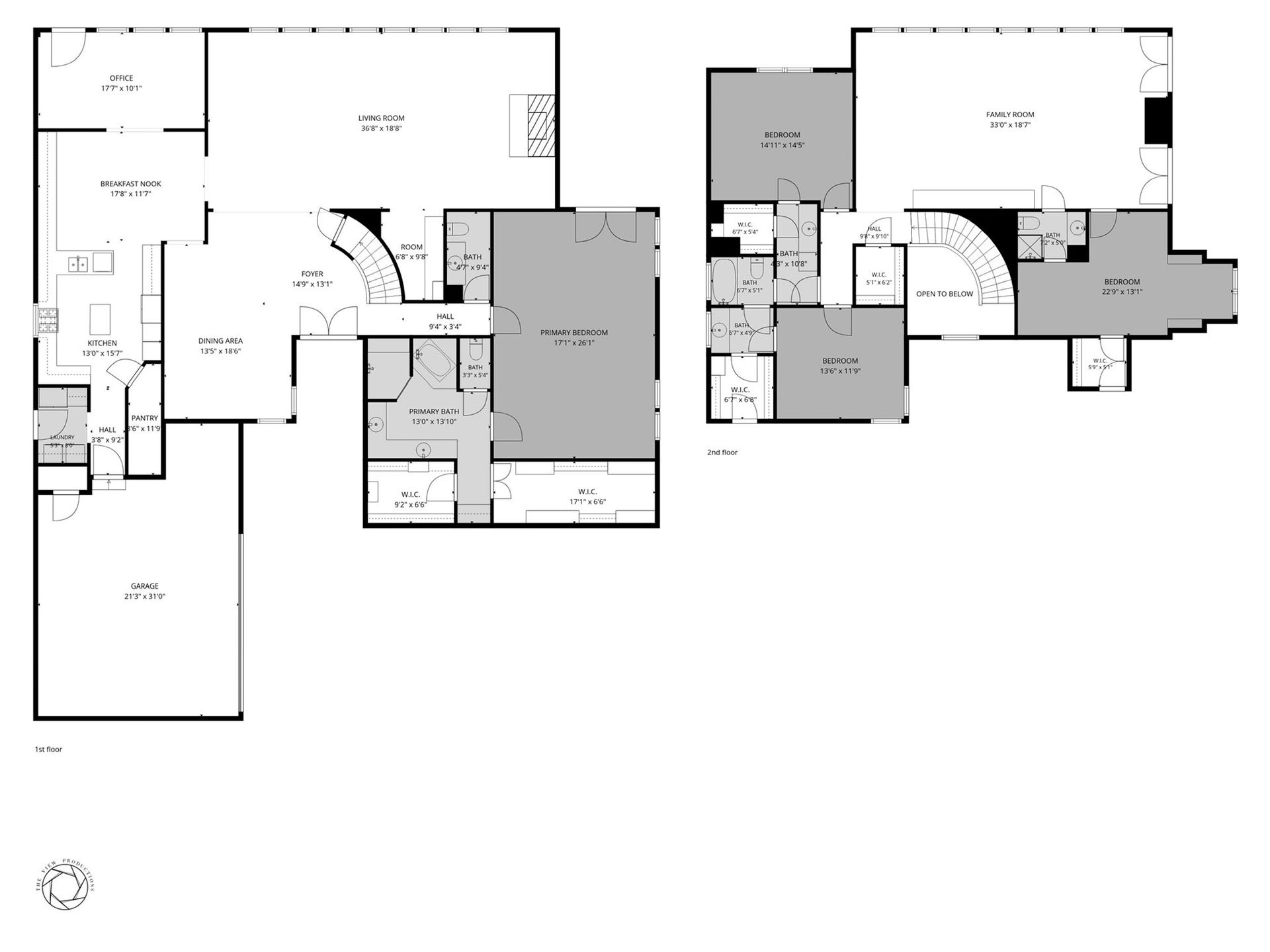 4719 Breezy Point Drive, Houston, TX 77345 A spacious two-story layout featuring a first floor primary suite, dedicated office, generous living and dining areas, and a well-appointed kitchen with breakfast nook. Upstairs offers additional bedrooms, a large family room, and a private terrace overlooking the backyard.