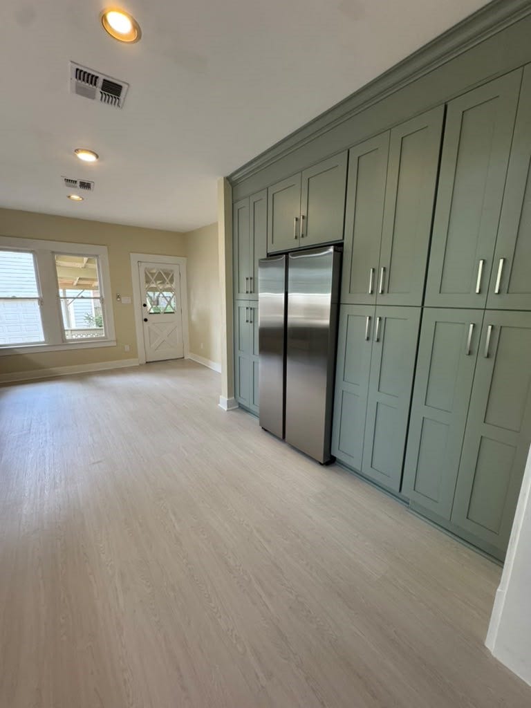 spacious kitchen leaves plenty of room for a table