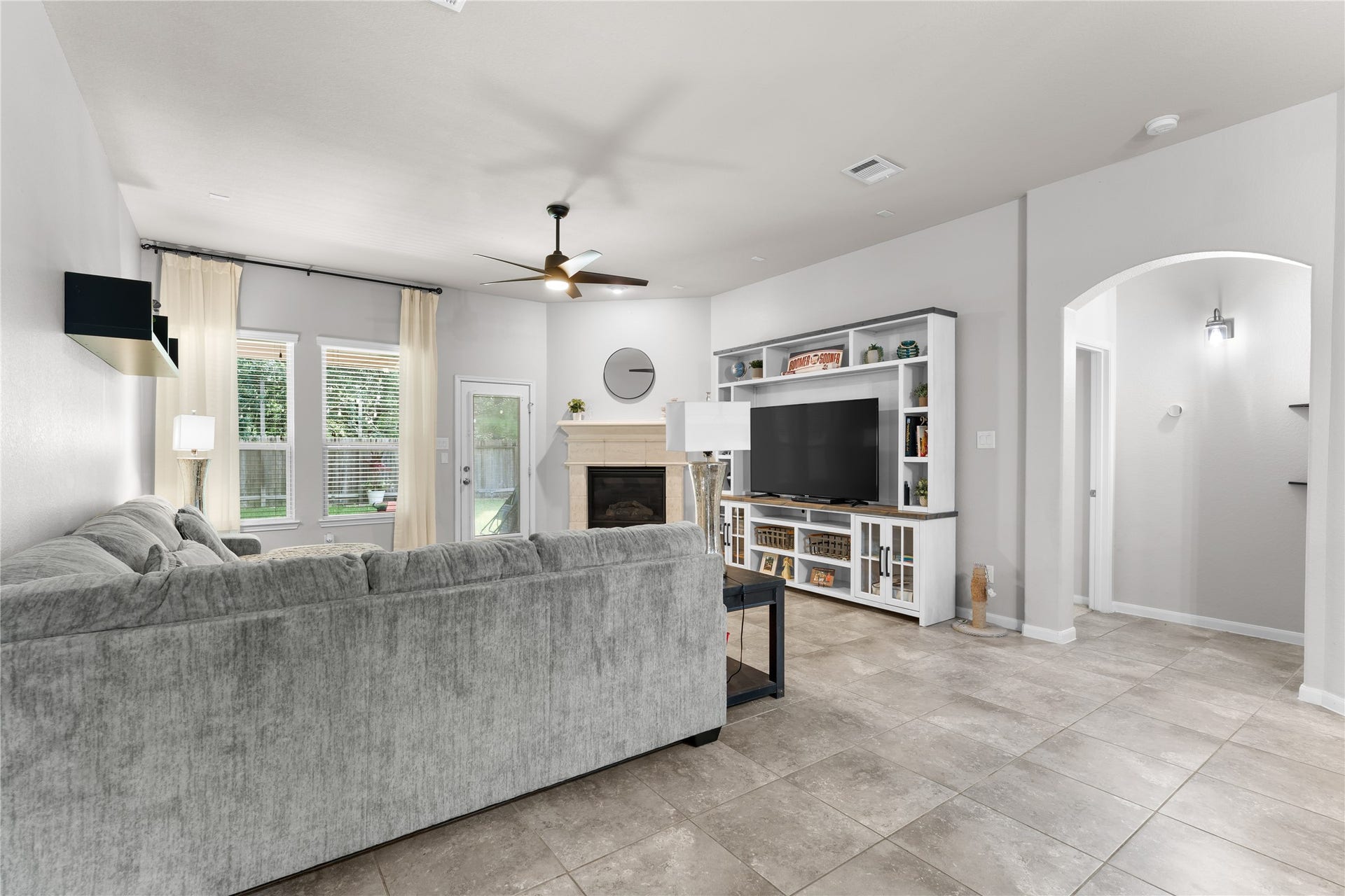 Spacious family room designed for seamless connection to the main living spaces.