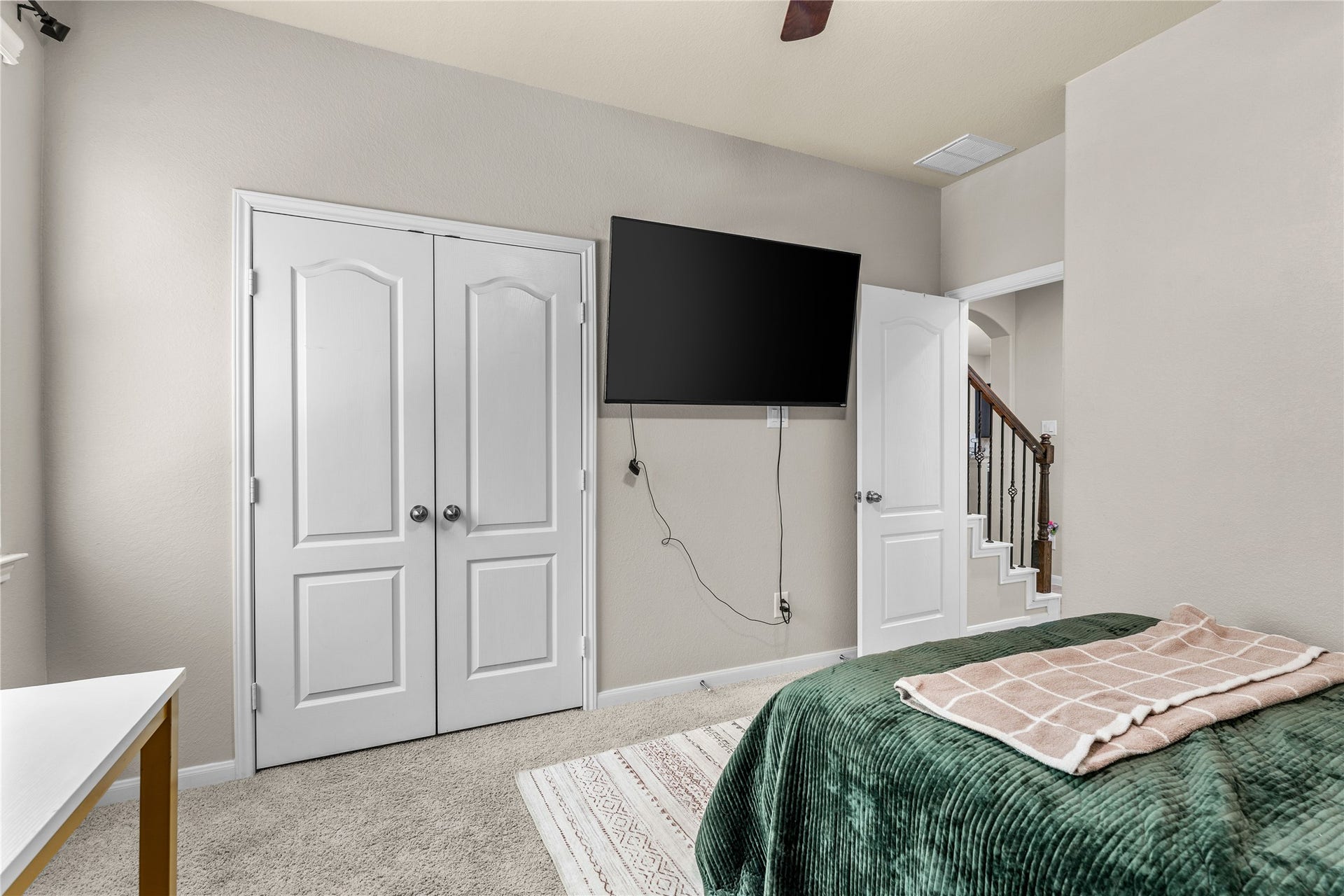 Alternate view of the bedroom.