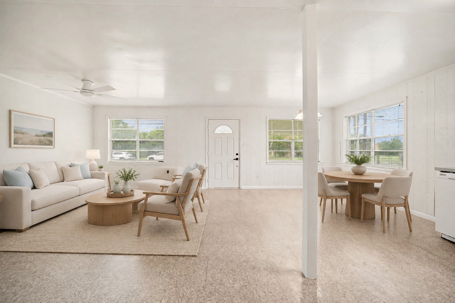 221 11th Street, San Leon, TX 77539 The dining room has been virtually staged to showcase it's potential