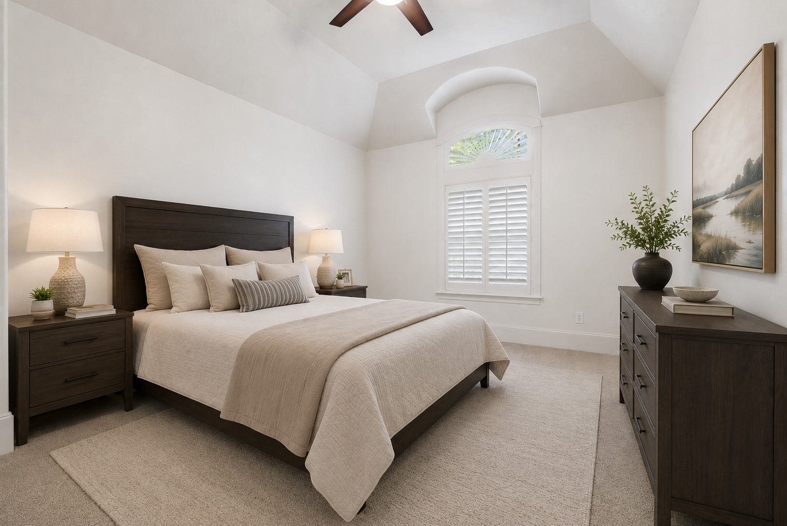 39 N Palmiera Circle, The Woodlands, TX 77382 Bedroom 3: virtually staged.