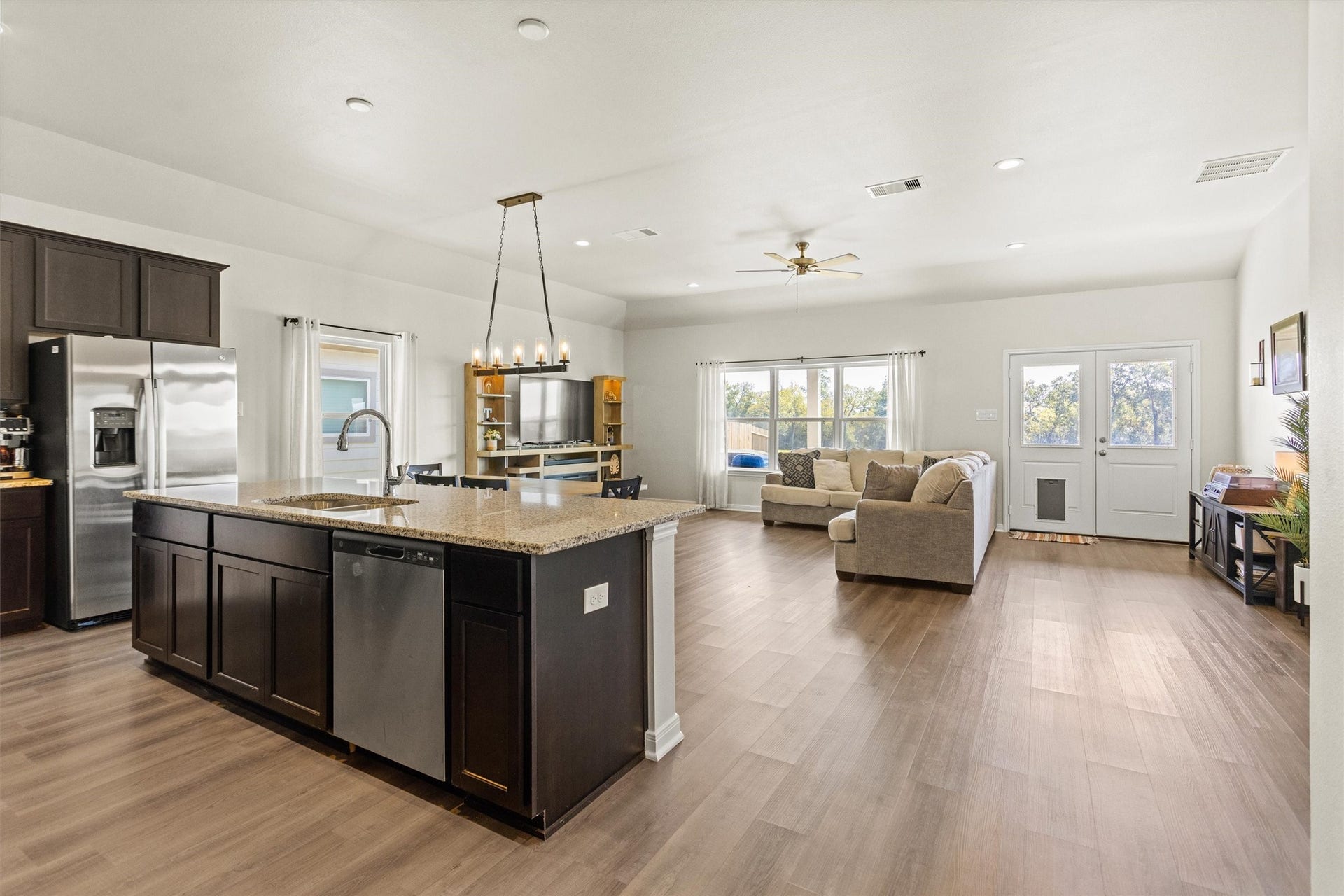 11731 Eclipse Drive, Willis, TX 77318 The open concept floor plan makes for easy living and entertaining.