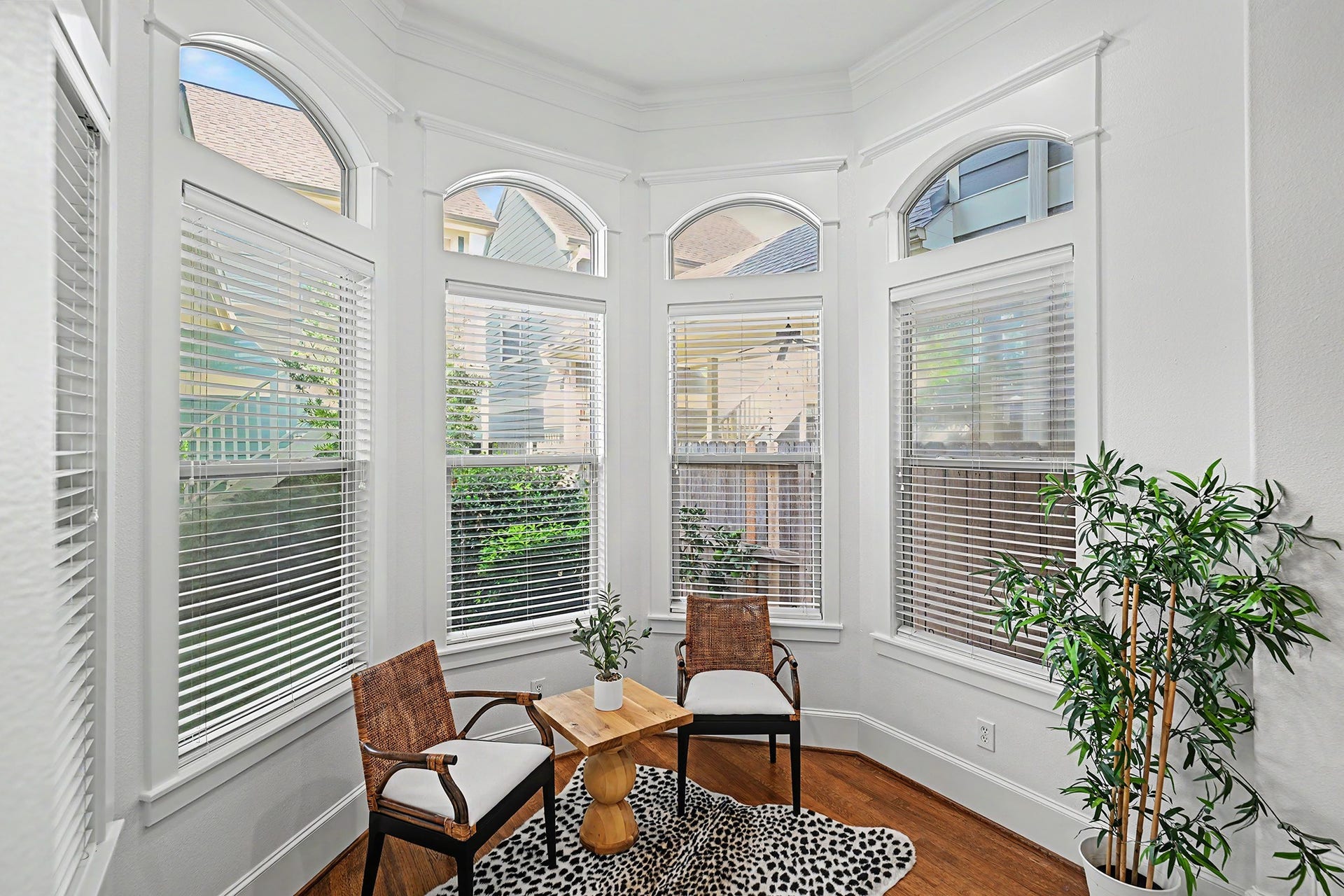 Sunroom off the family room is another area to enjoy reading.