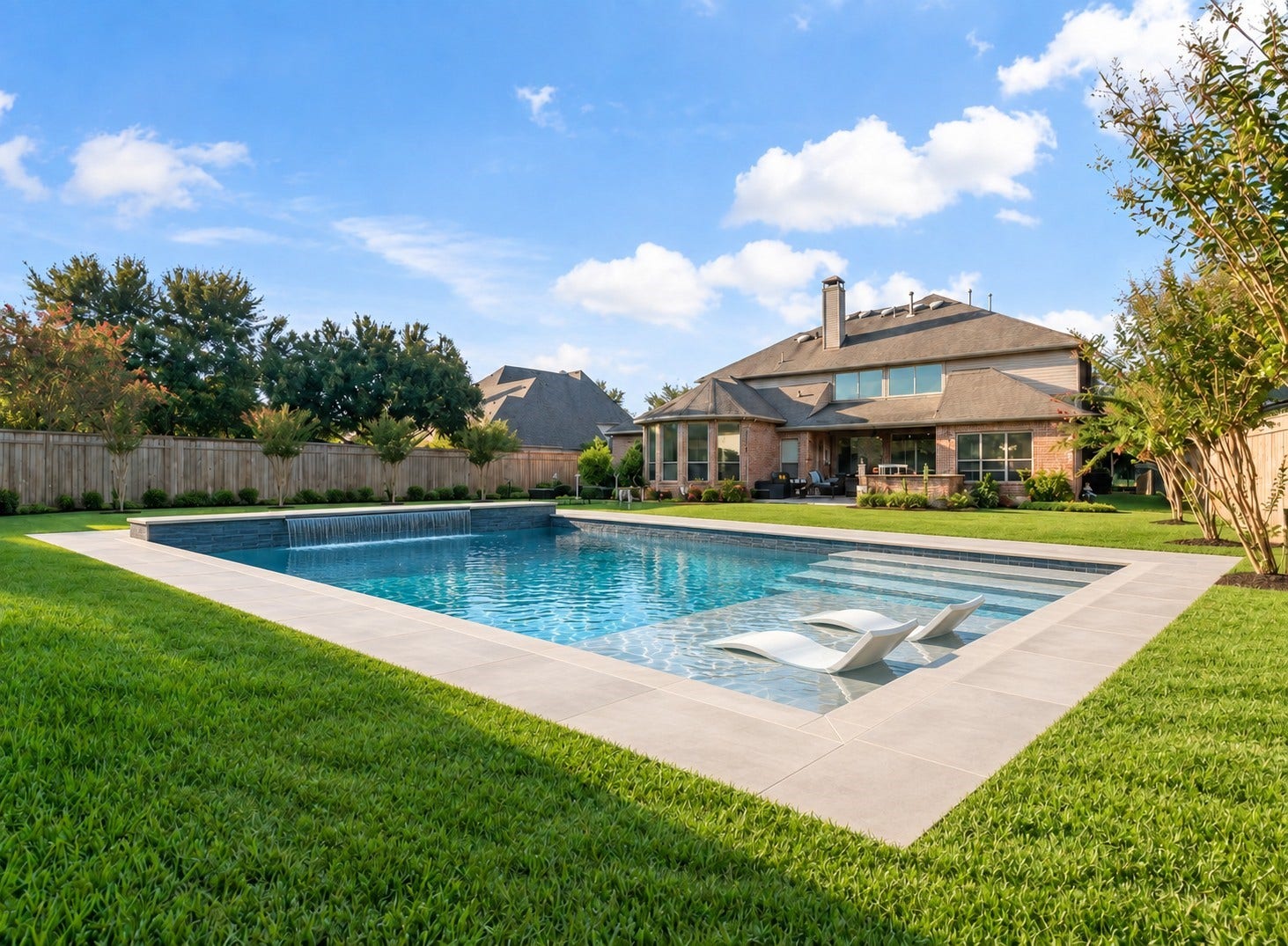 22 Waters Lake Boulevard, Missouri City, TX 77459 yard large enough for a pool; this pool is virtual
