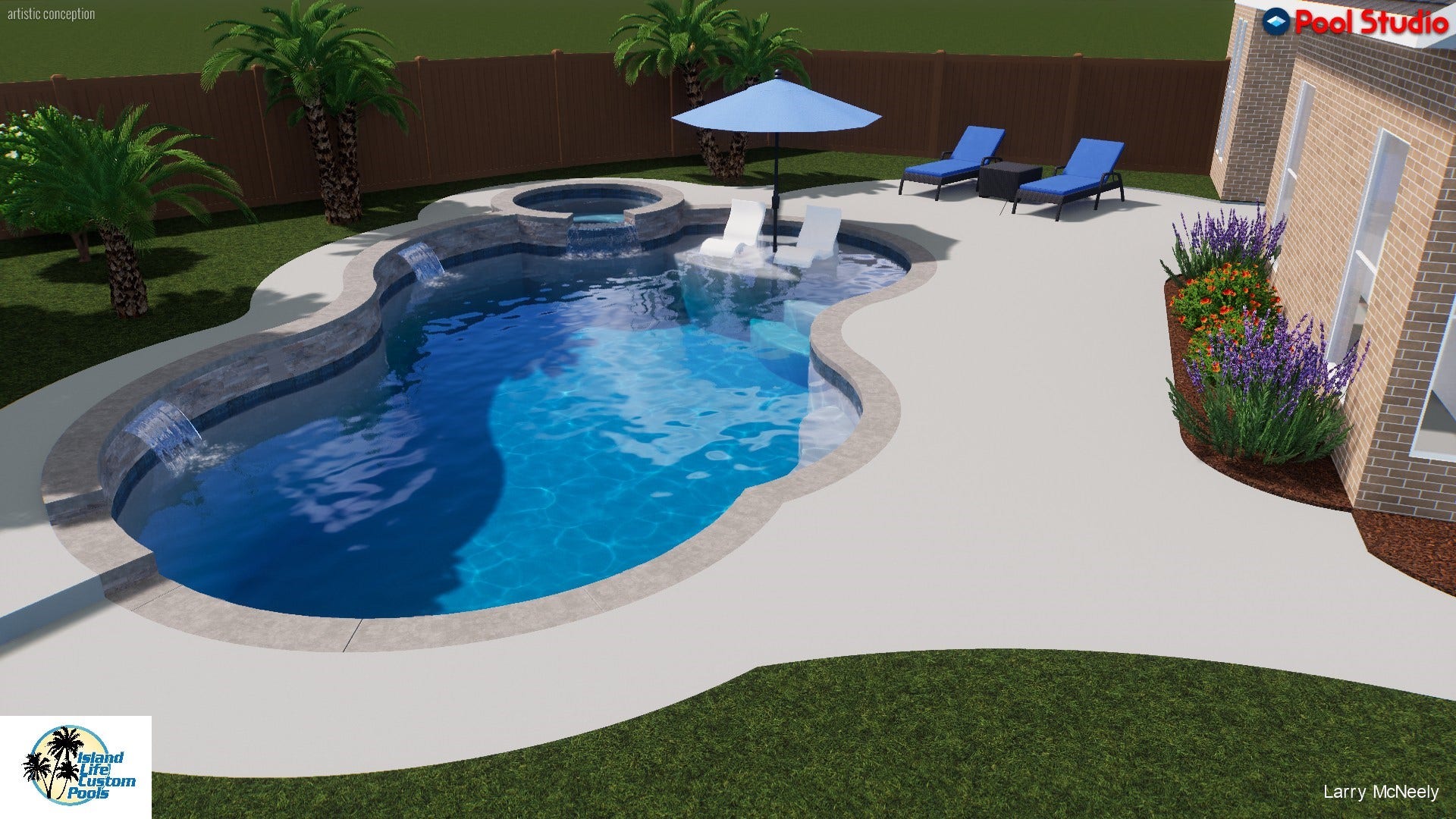 14102 April Glen Court, Cypress, TX 77429 potential pool design