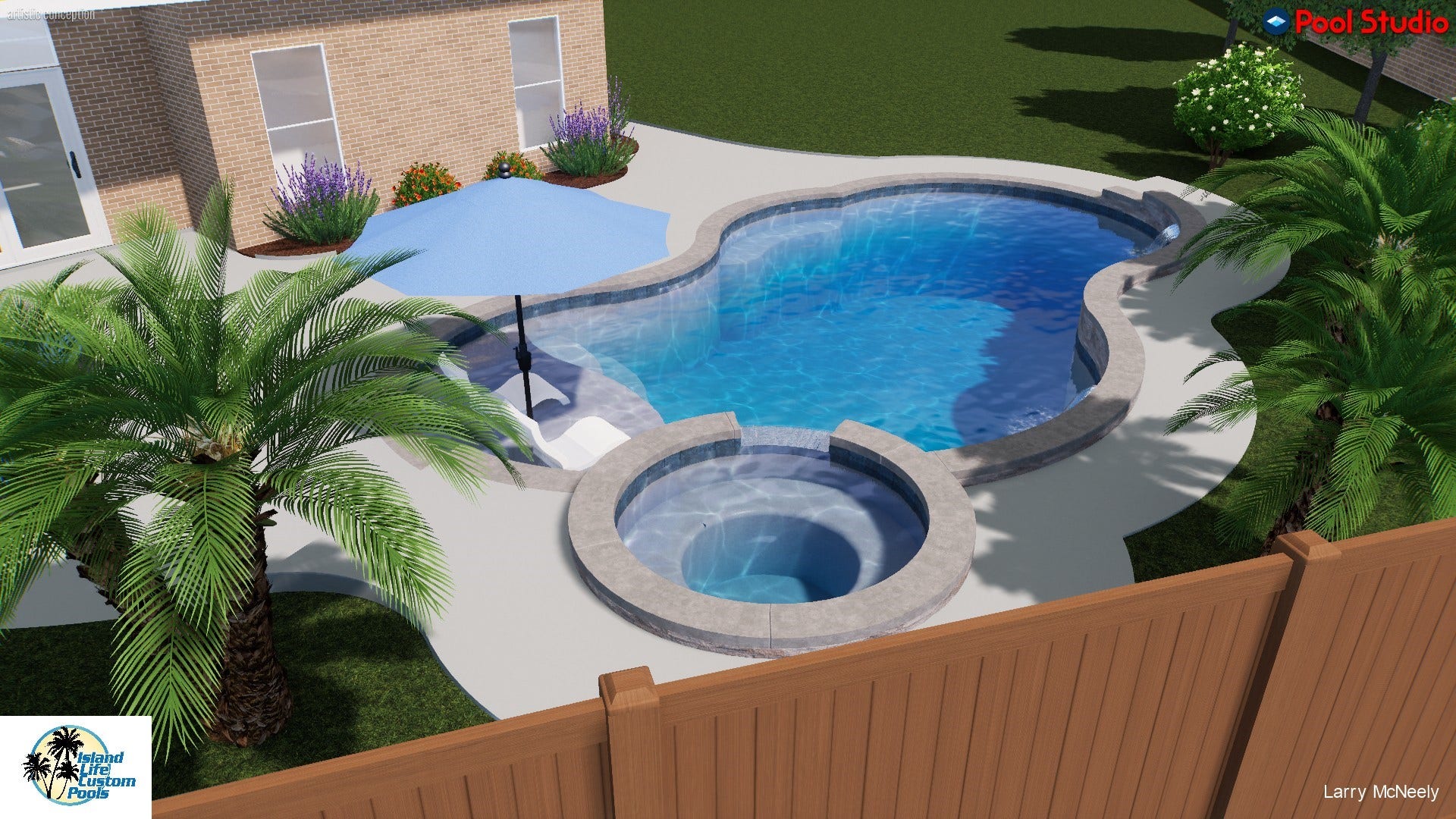 14102 April Glen Court, Cypress, TX 77429 potential pool design