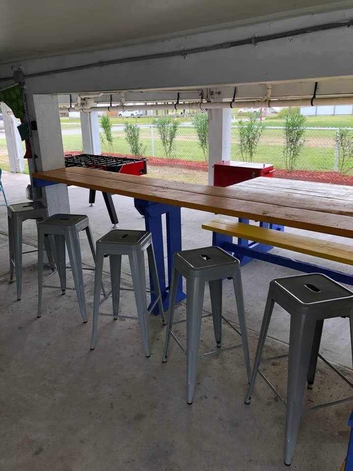 3601 Princeton, Galveston, TX 77554 Tiki bar under the house on Princeton.