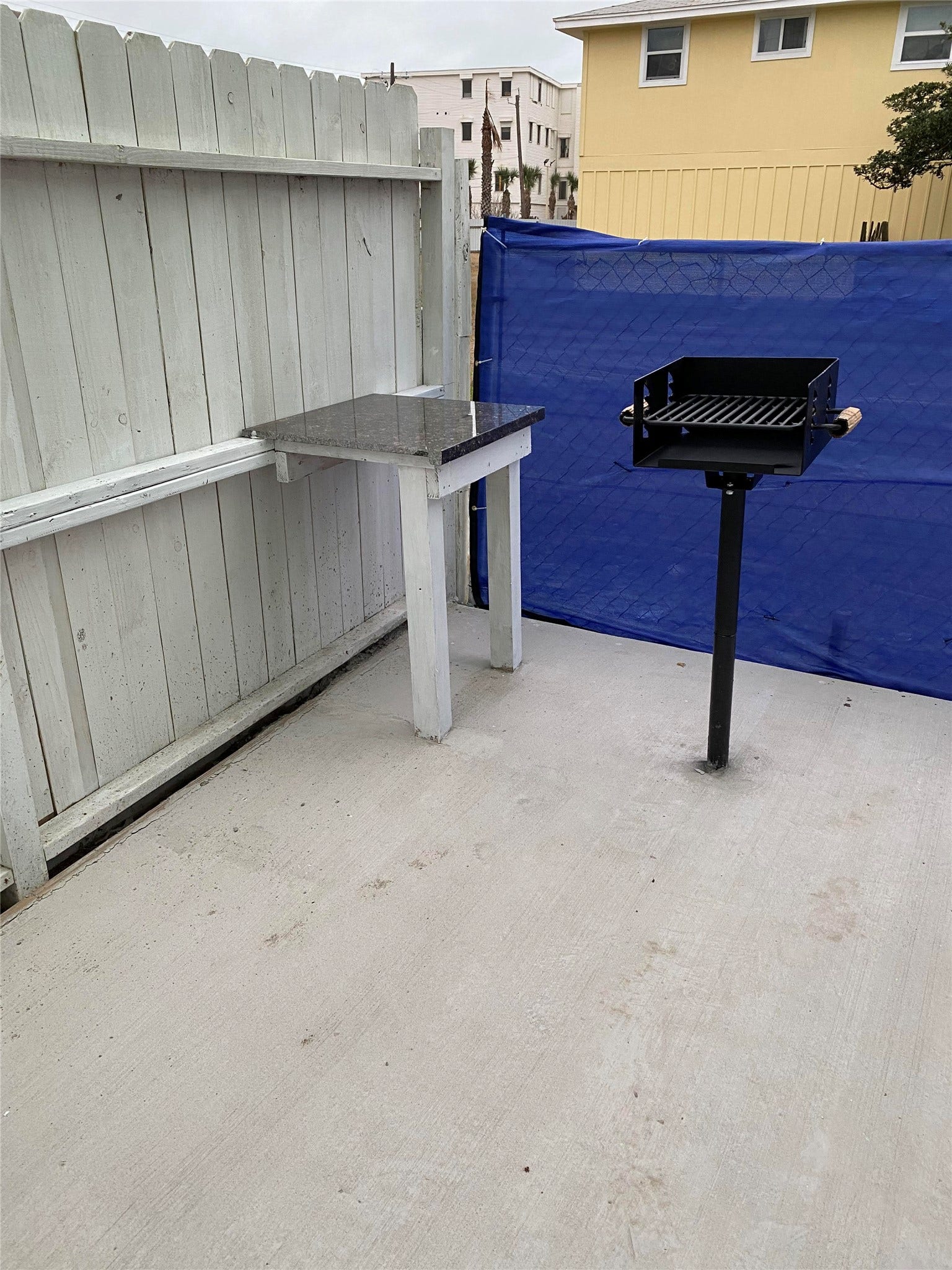 3601 Princeton, Galveston, TX 77554 BBQ area for the duplex.