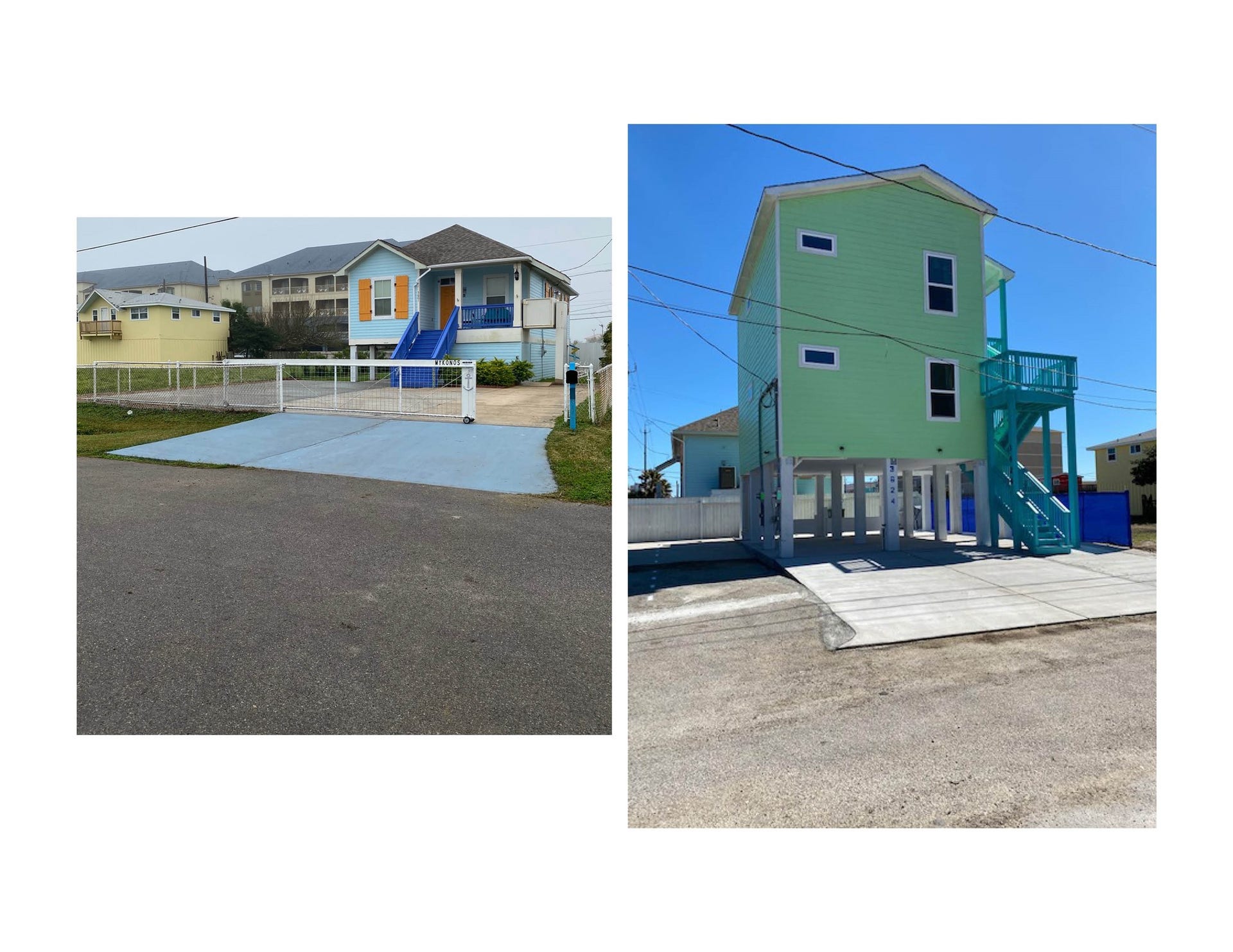 3601 Princeton, Galveston, TX 77554 Amazing compound consisting of a single detached home and a recently built duplex.