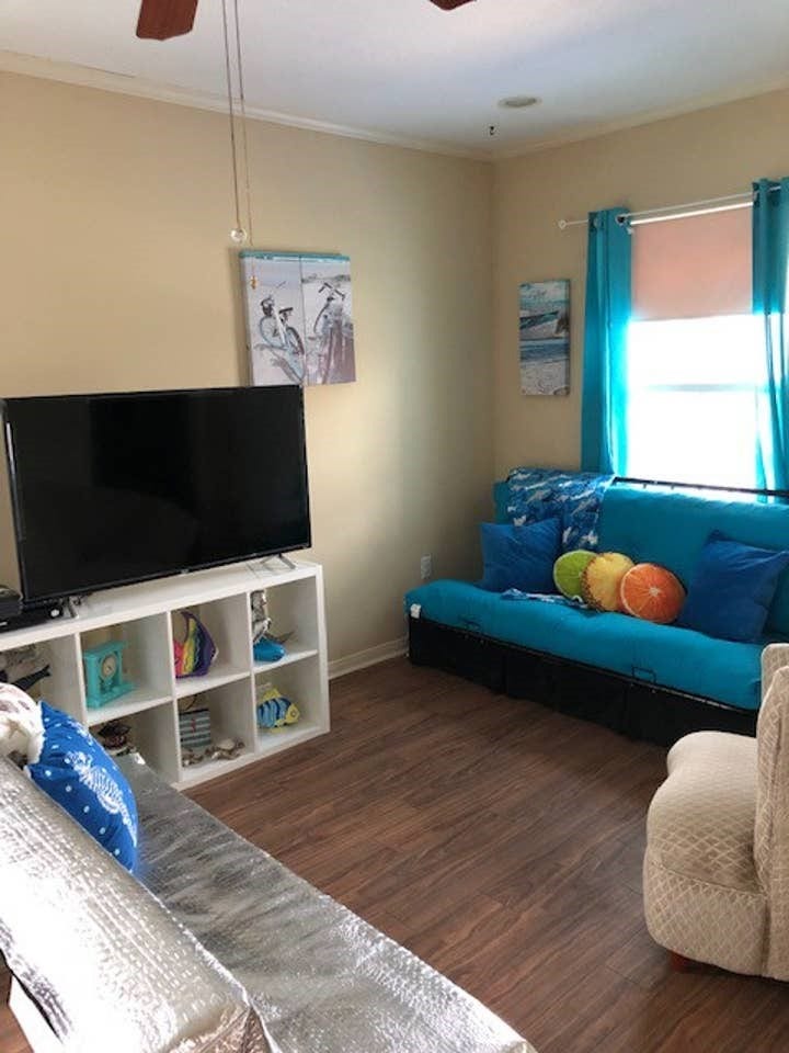 3601 Princeton, Galveston, TX 77554 Living room area.