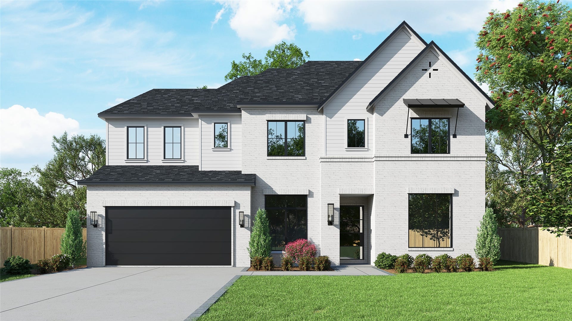 7414 Schiller Street, Houston, TX 77055 Rendering of a previous home. Exterior is similar