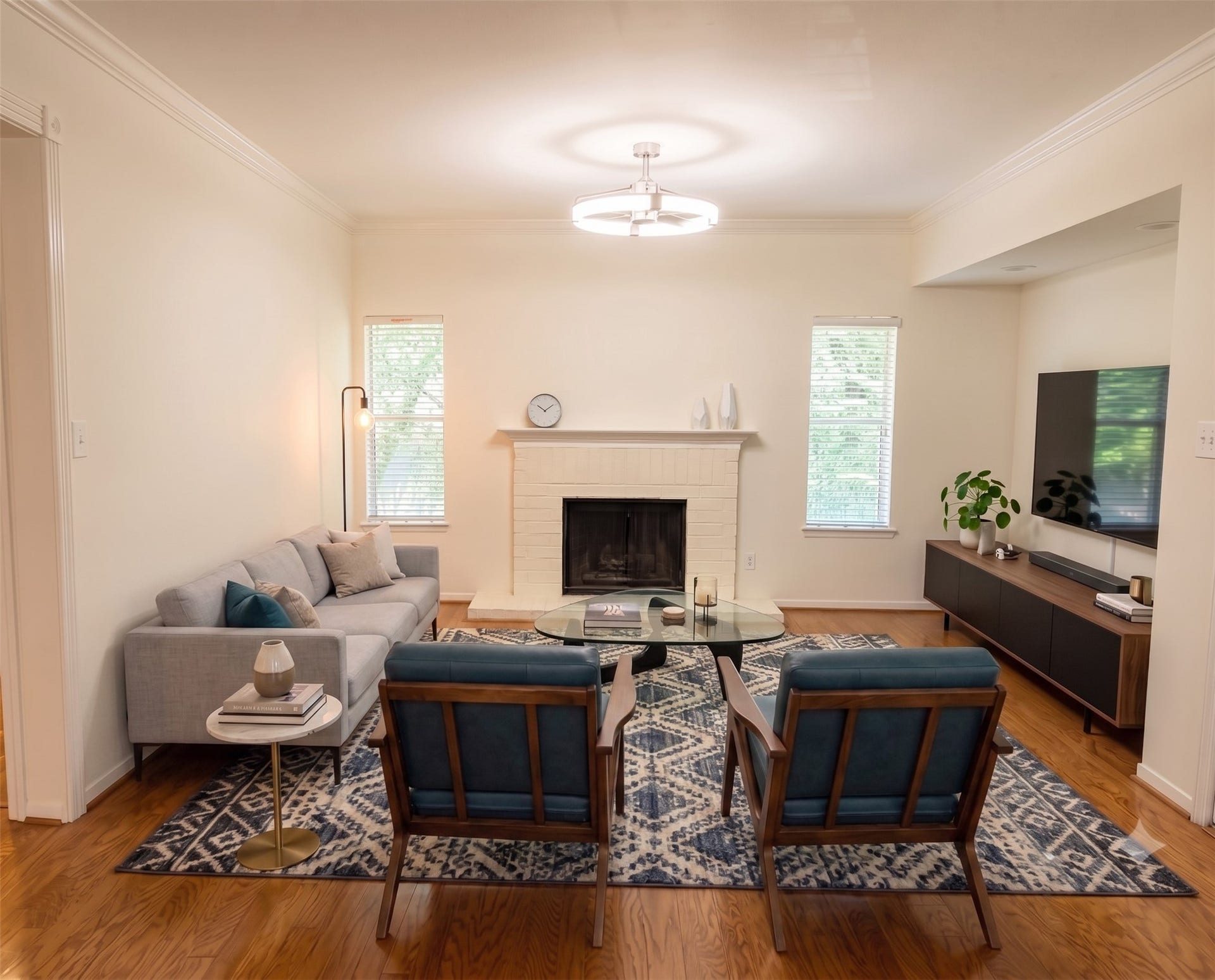Living room - virtually staged to give you an idea of size and layout