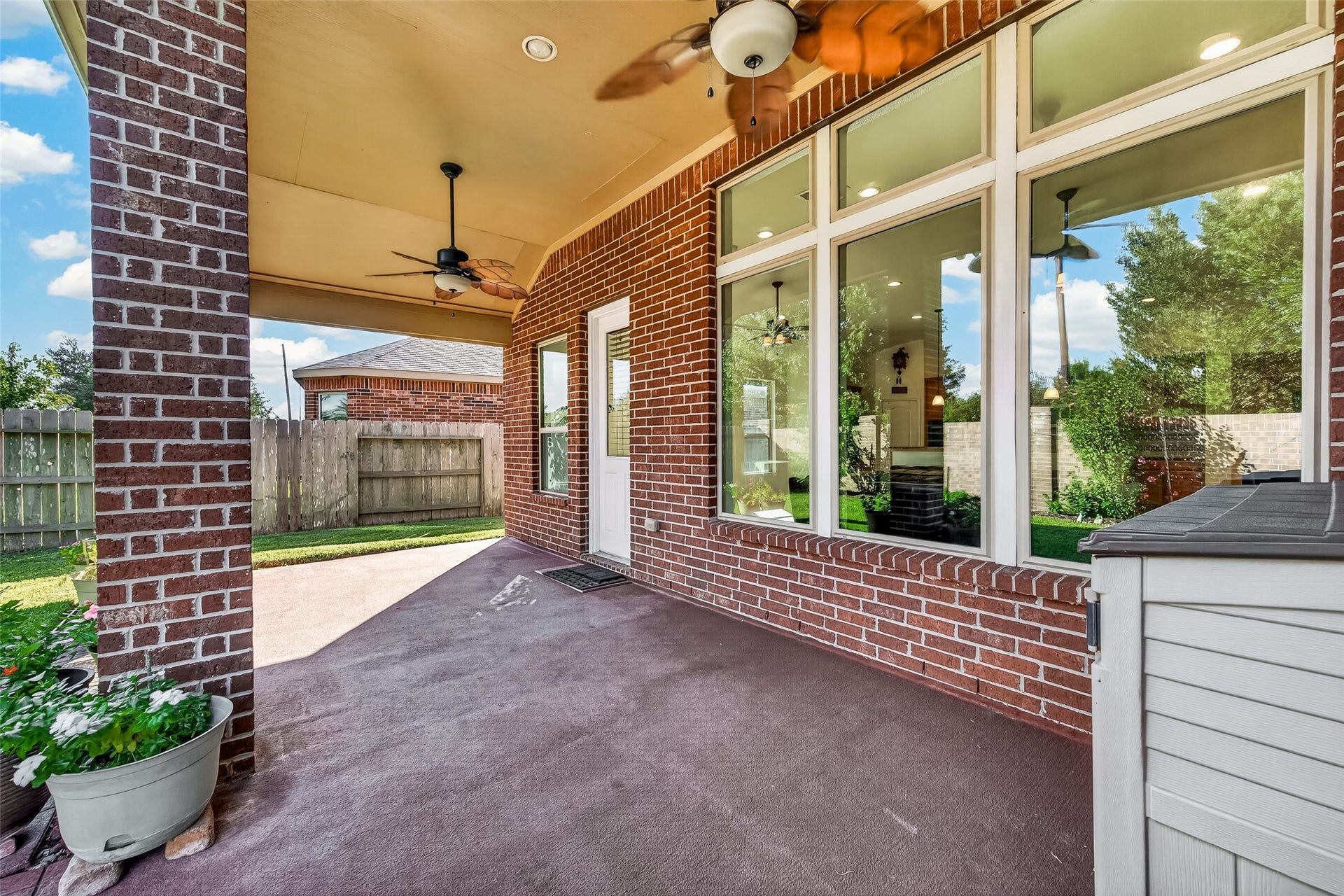 1011 Worth Creek Lane, Katy, TX 77494 Beautiful covered patio makes entertaining fun