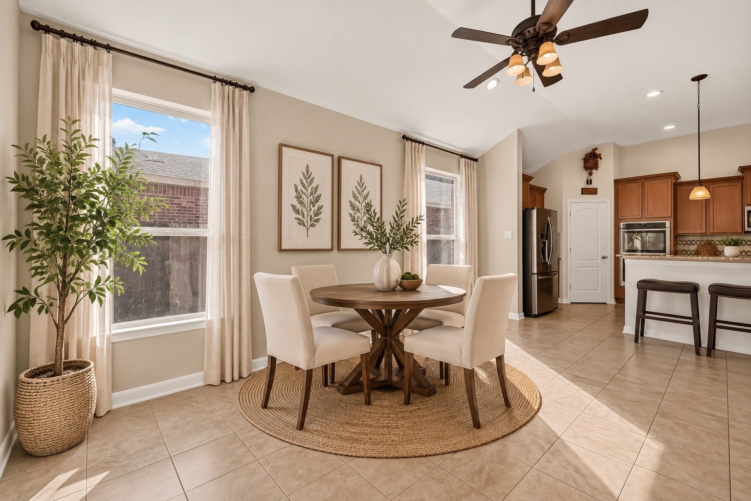 1011 Worth Creek Lane, Katy, TX 77494 Perfect little kitchen nook - virtually staged