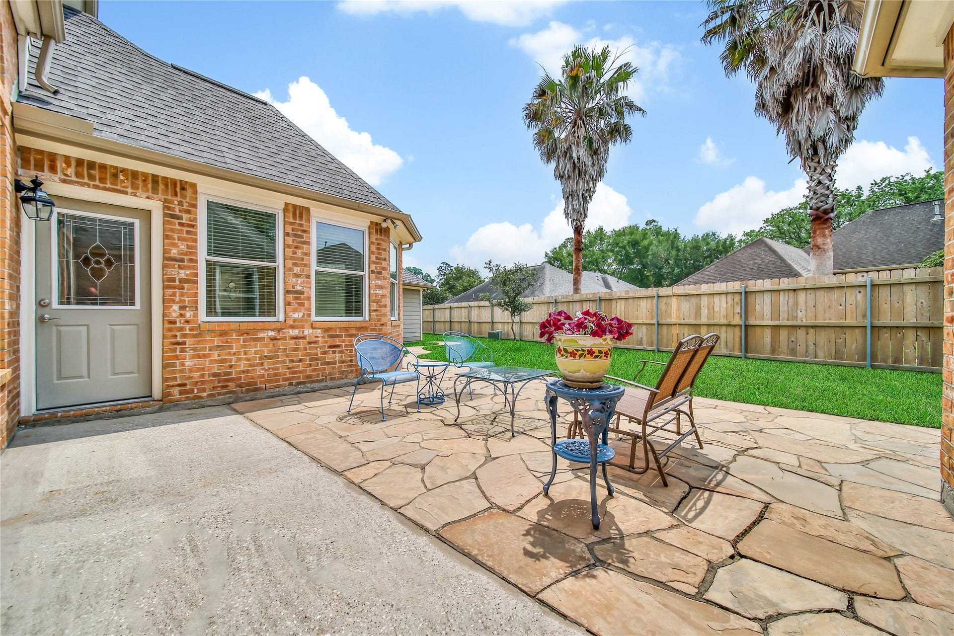 Patio between breakfast nook and primary. Perfect for outdoor living!