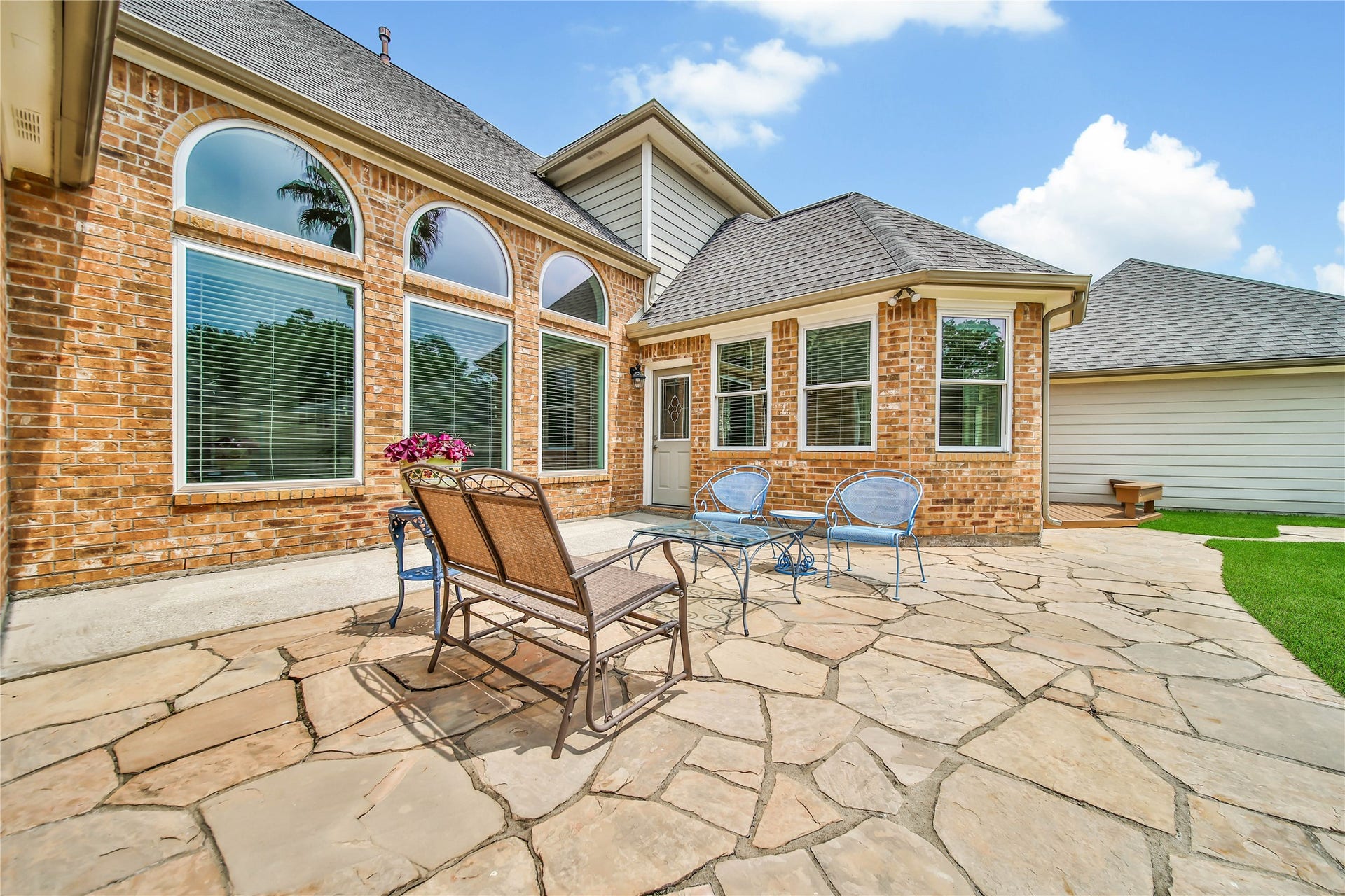 Peaceful patio to enjoy the outdoors.