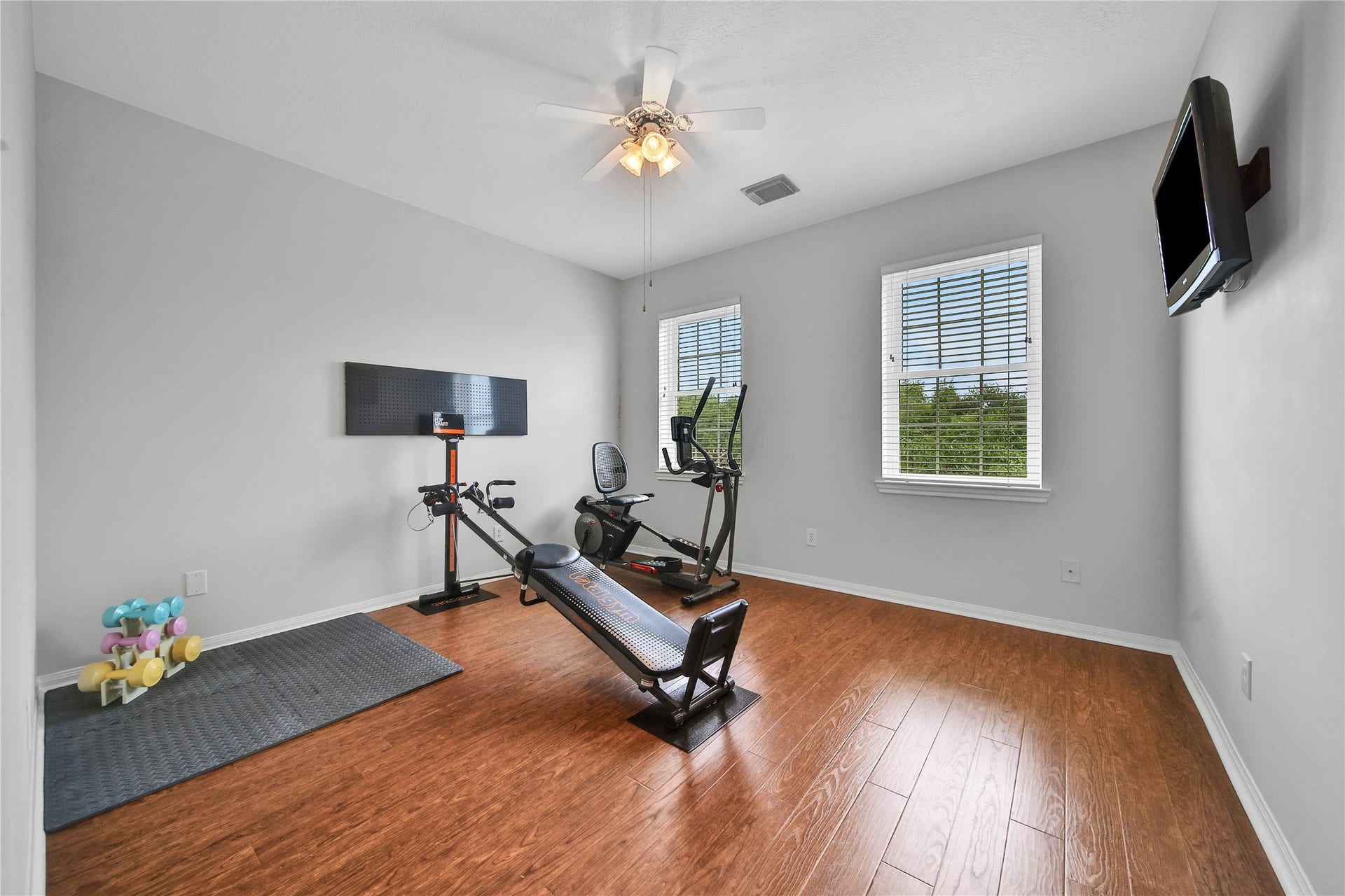 Spacious secondary bedrooms up.