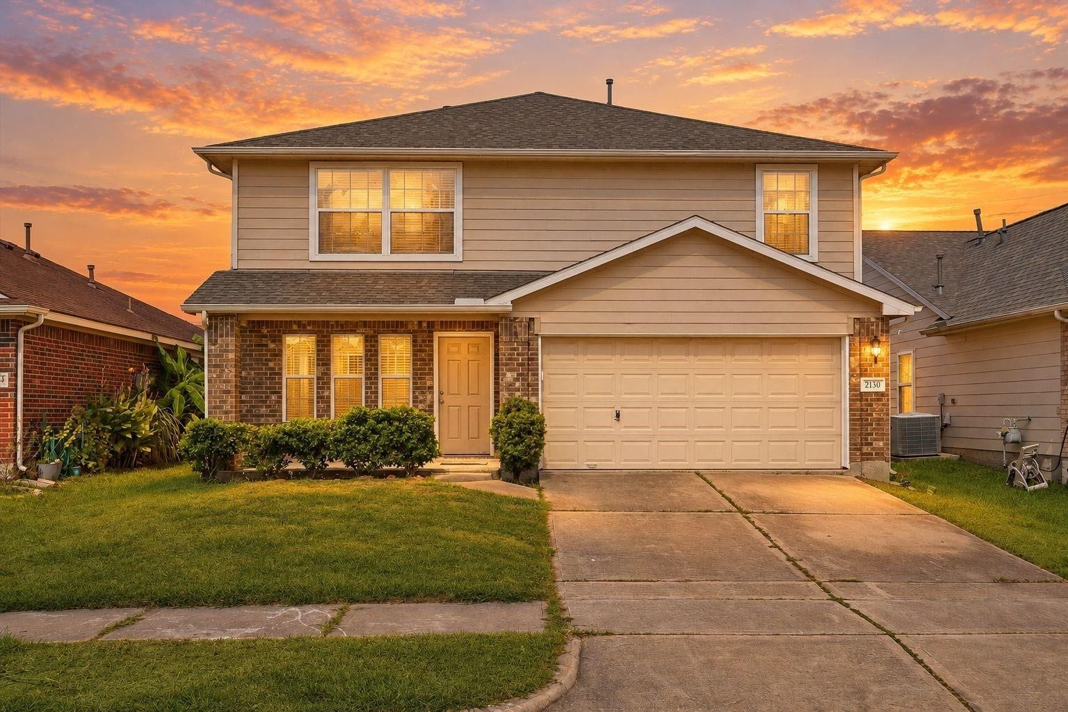 2130 Summit Meadow Drive, Houston, TX 77489 AI Generated Sunset