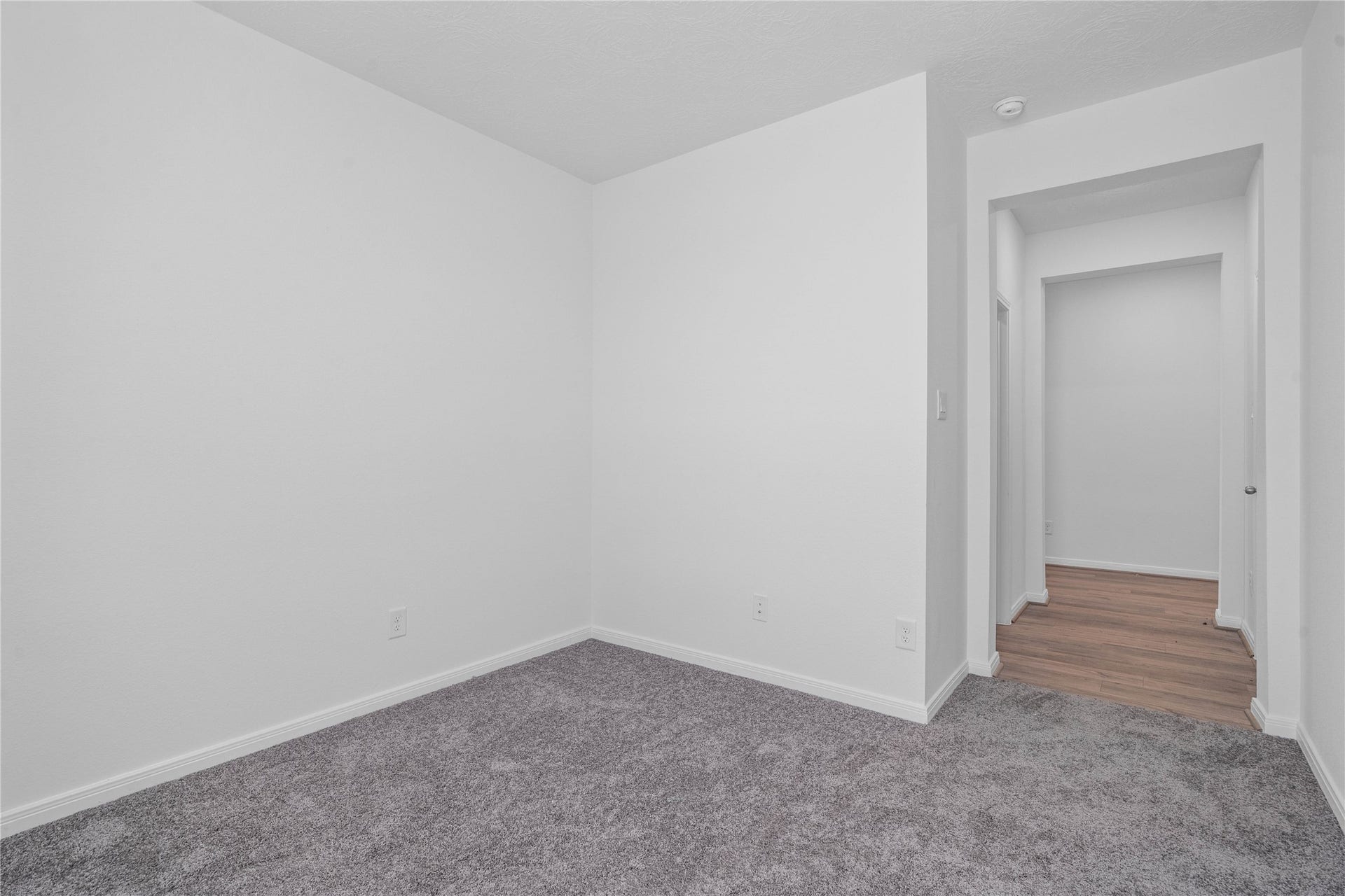 View from the Den into the hallway.