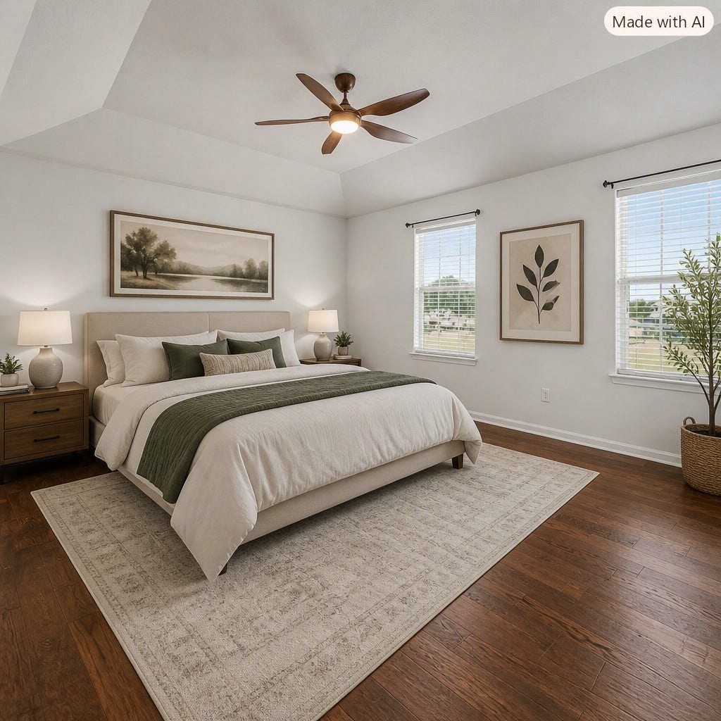 2622 Tarpon Drive, Texas City, TX 77591 Primary Bedroom with AI Staging