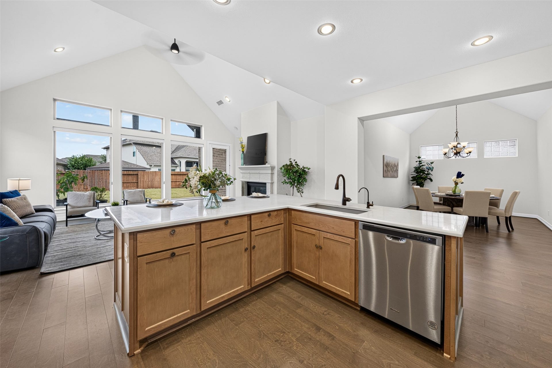 10706 Hazel Hills Drive, Cypress, TX 77433 Designed with an open layout that keeps you connected to family and guests in the adjacent living area, it makes everyday routines feel warm and inclusive.