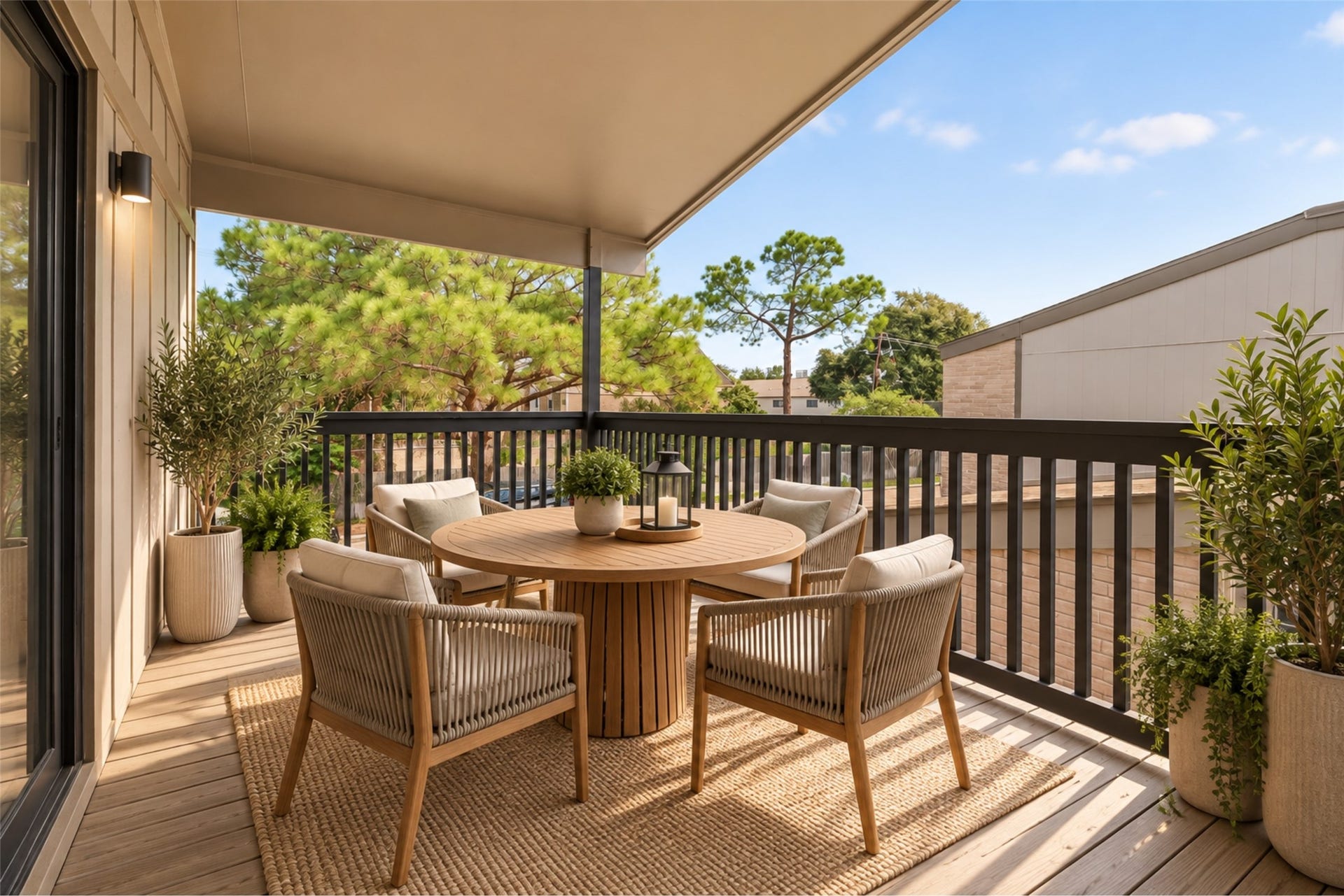 880 Tully Road, #44, Houston, TX 77079 Second-Floor Balcony-VIRTUALLY STAGED