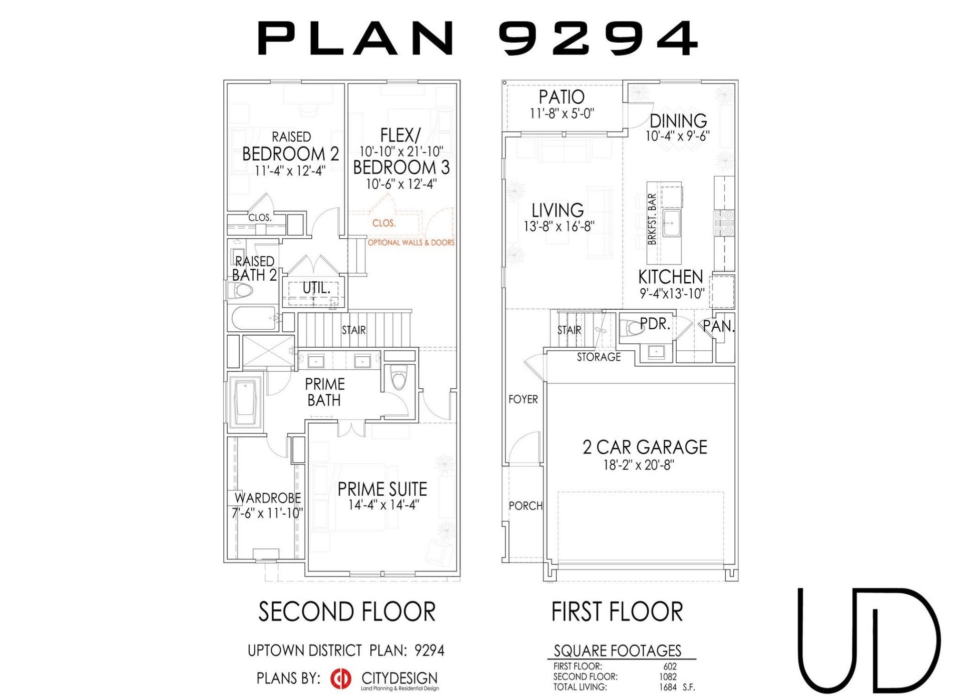 Uptown District's First Floor Living Plan