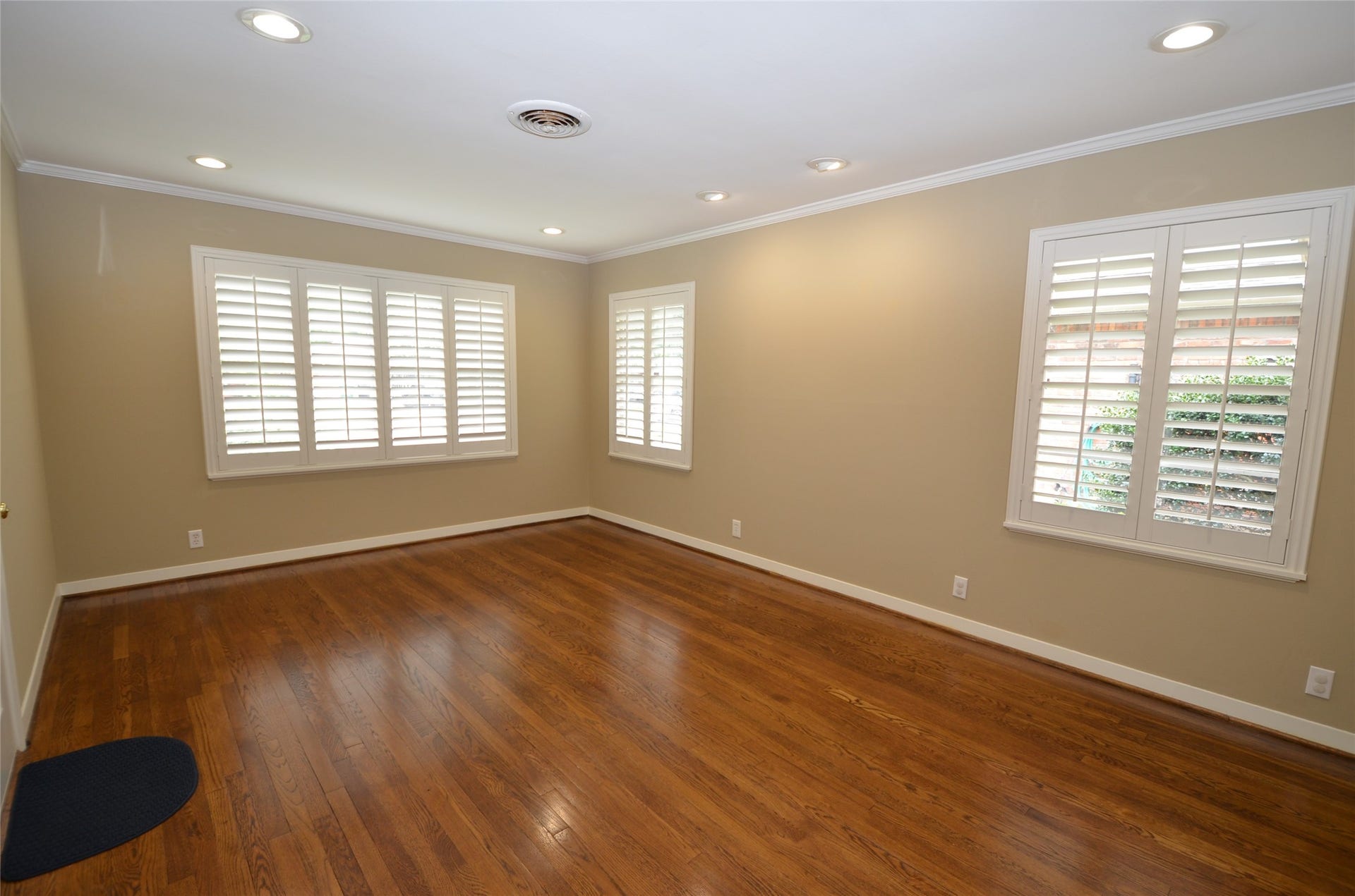 Bright spacious living room with big windows