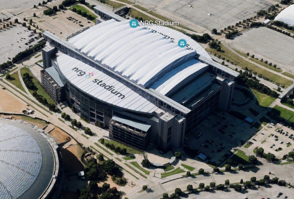 Minutes away to NRG Stadium