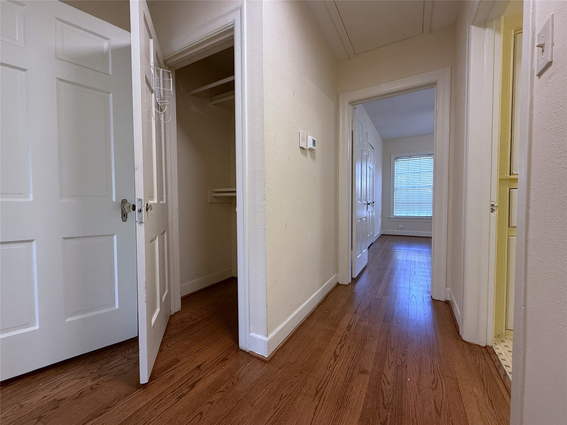 1968 Dryden Road, #2, Houston, TX 77030 The hallway offers a nicely sized closet with double bars.