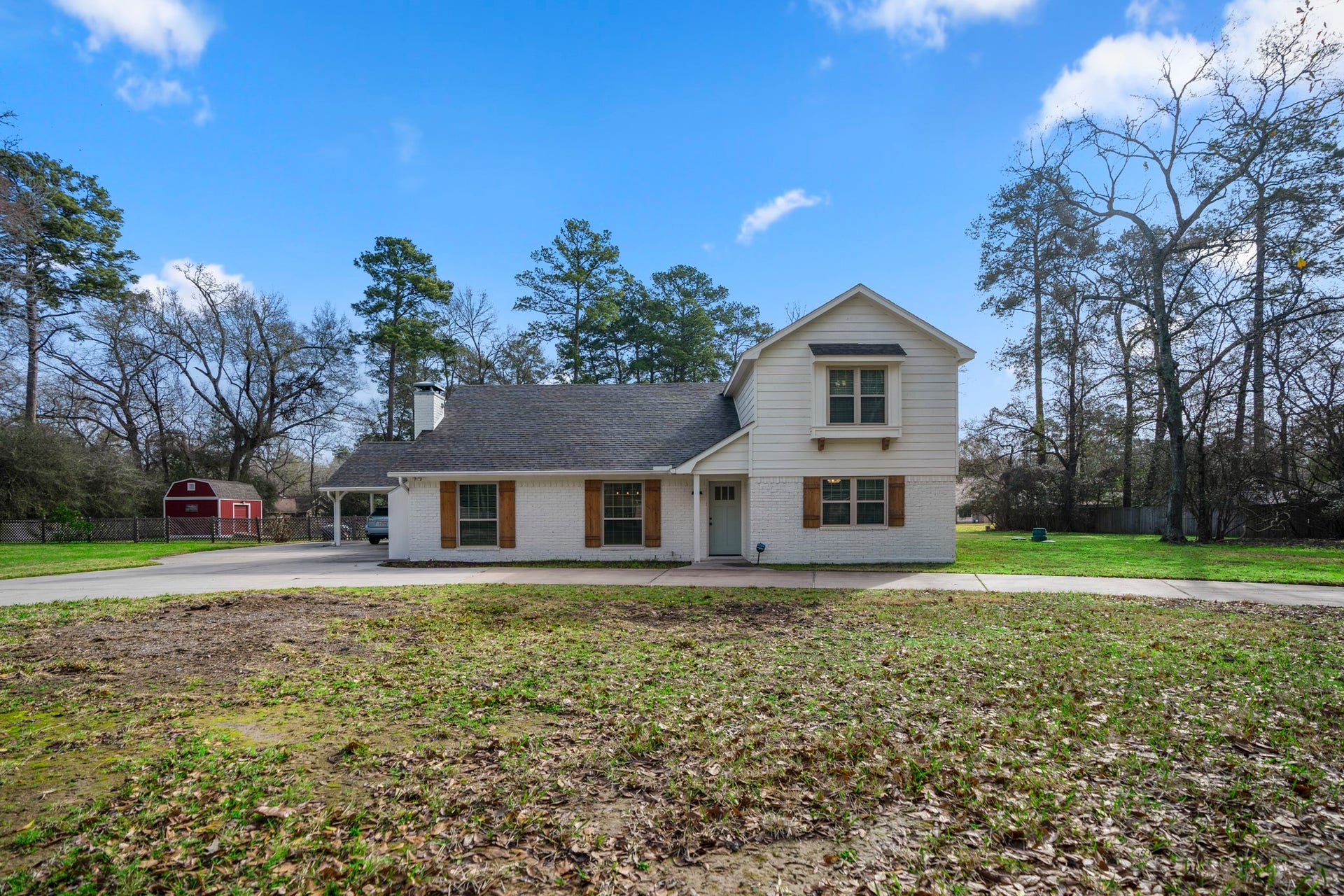 Completely remodeled with a pool on over an acre!