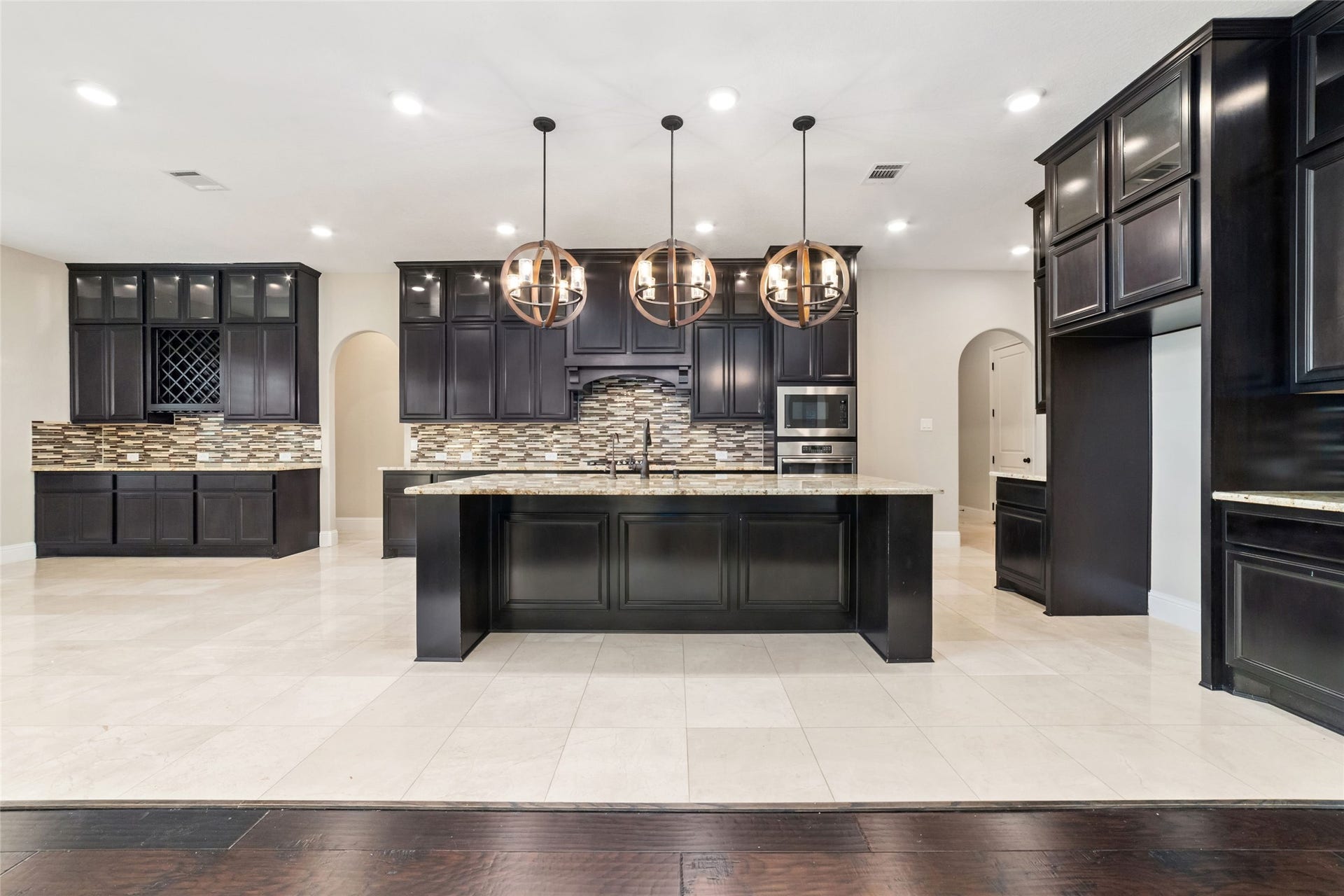 gorgeous kitchen with oversized island