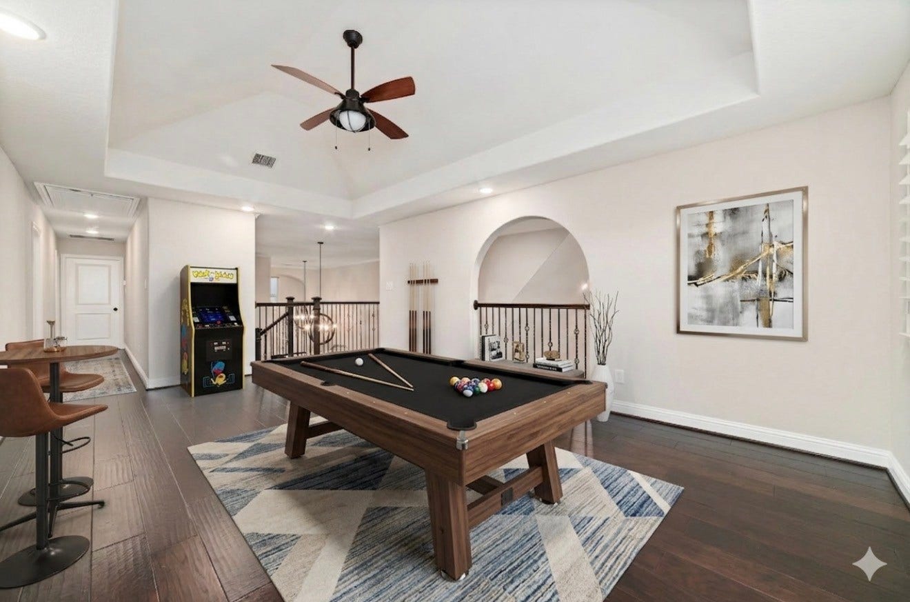another view of the game room
