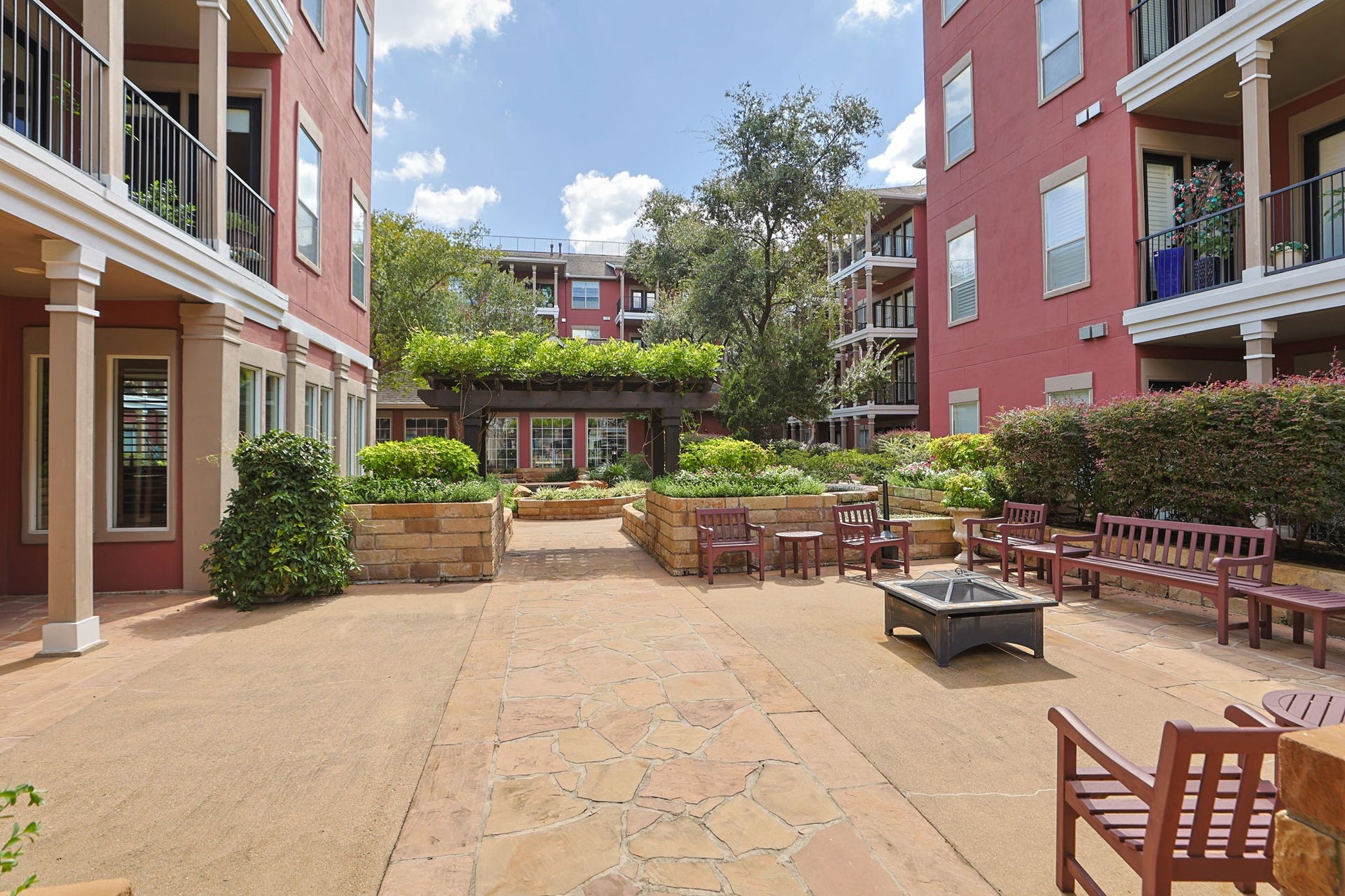 2400 S Mccue Road, #104, Houston, TX 77056 View of court yard form Fitness Center
