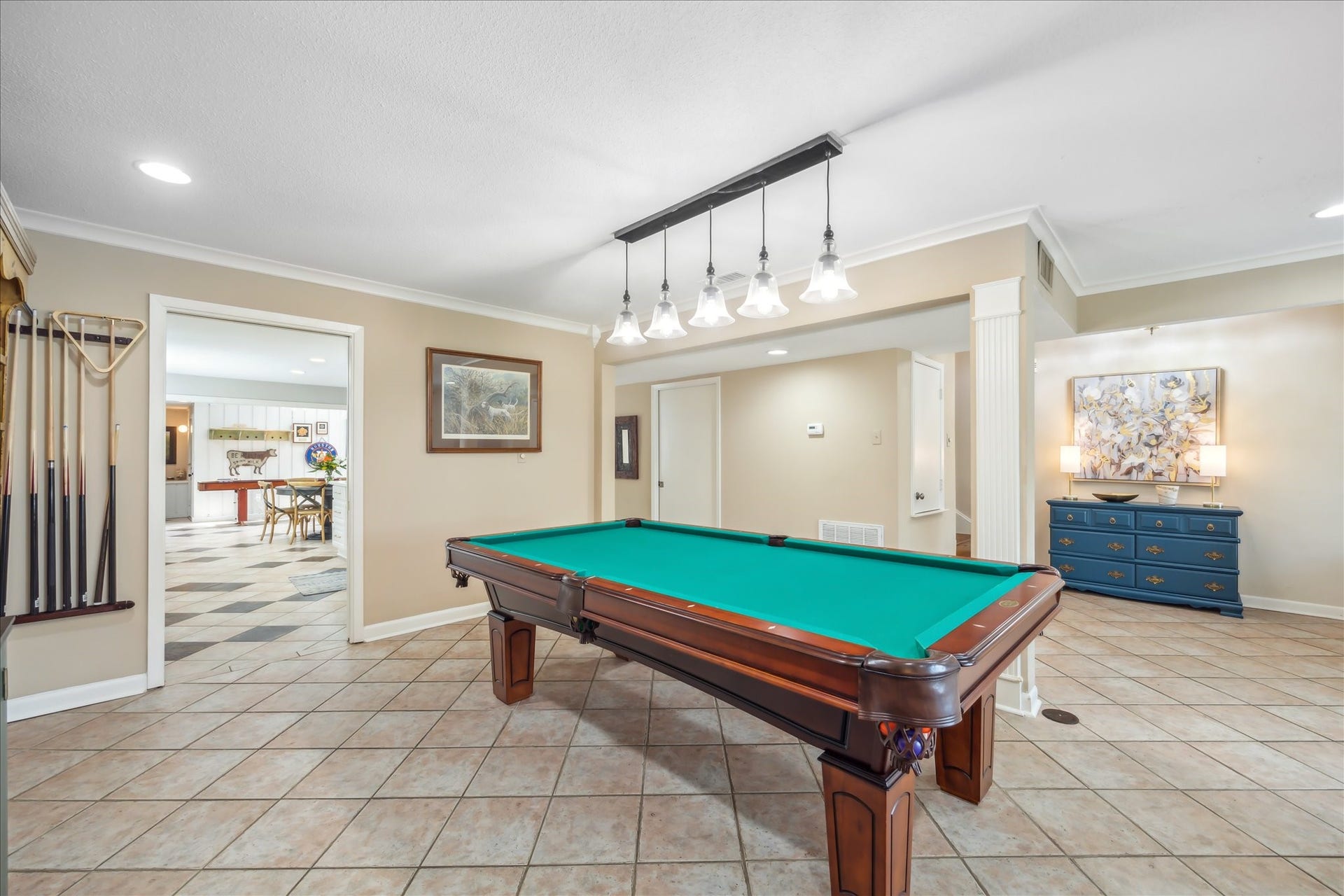 Dining room! Large enough for a pool table.