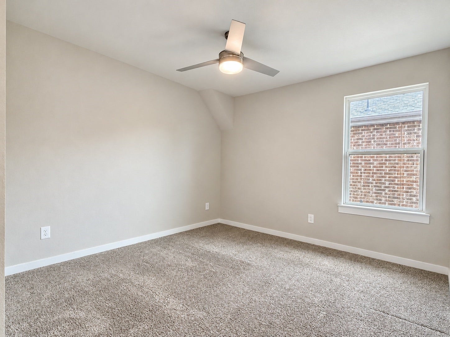 29443 Bryans Manor, Fulshear, TX 77494 Additional secondary bedroom view highlighting the generous floor space, neutral finishes, ceiling fan, and natural lighting.