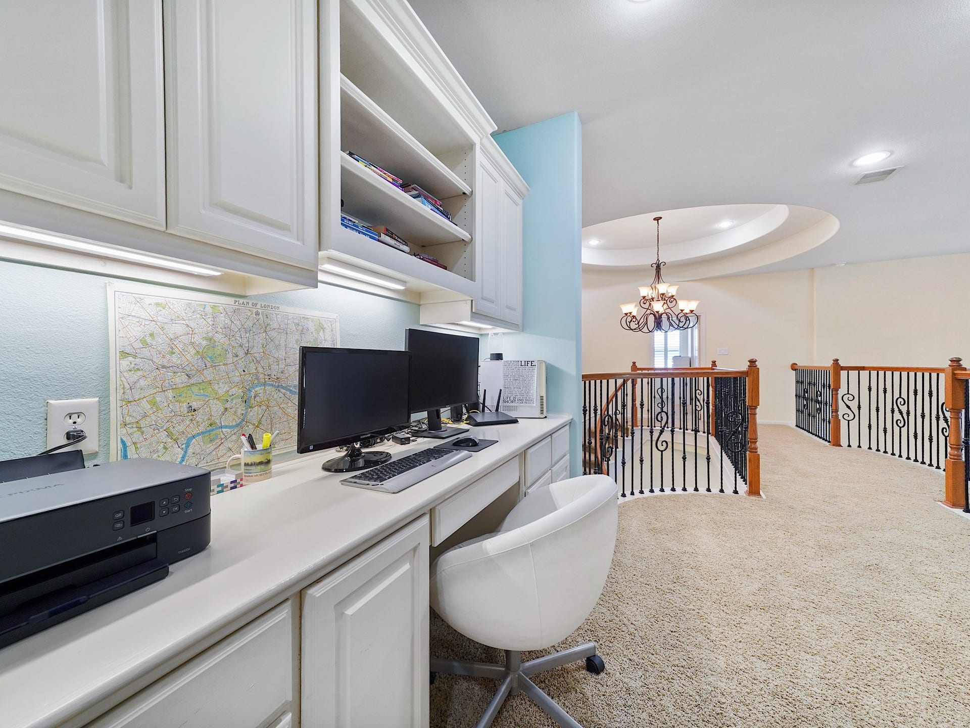 5907 Hawthorne Garden Way, Katy, TX 77494 Upstairs, the home opens into a thoughtfully designed retreat of its own, offering dedicated spaces for work, play, and relaxation.