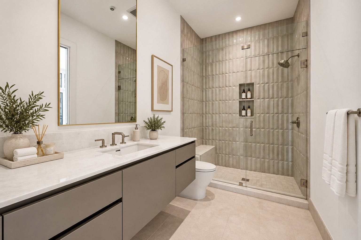 5010 Longmont Drive, #PH-6, Houston, TX 77056 Secondary Bedroom 1 En-Suite Bath