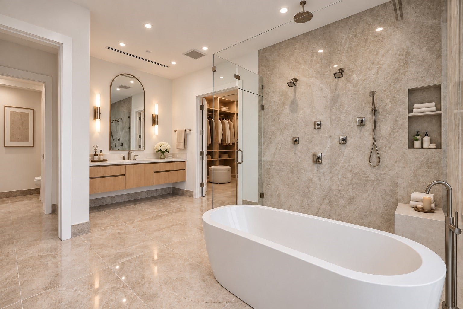 5010 Longmont Drive, #PH-6, Houston, TX 77056 Primary Bath