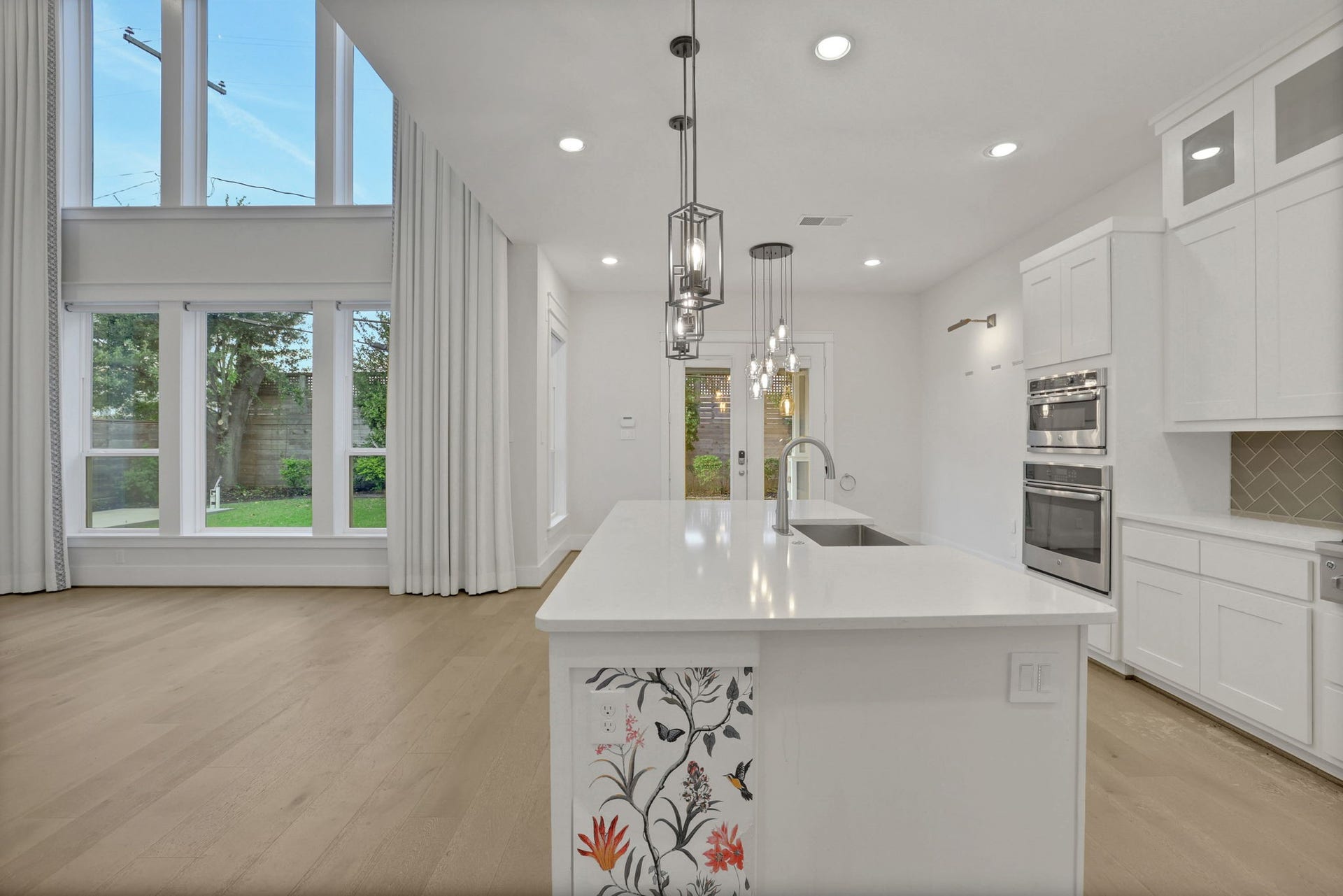 8558 Ridgepoint Drive, Houston, TX 77055 Natural light fills the kitchen workspace.