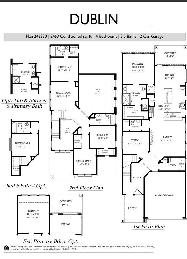 3907 Shorthorn Crossing, Richmond, TX 77469 Dublin Floorplan