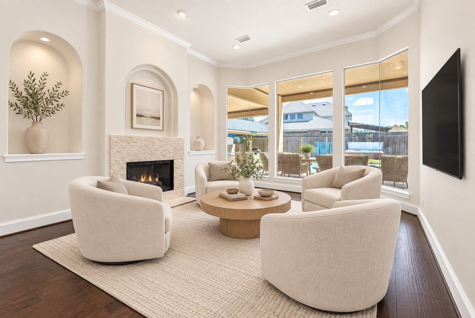 AI Generated Rendering Lighter Paint and Virtual Staging