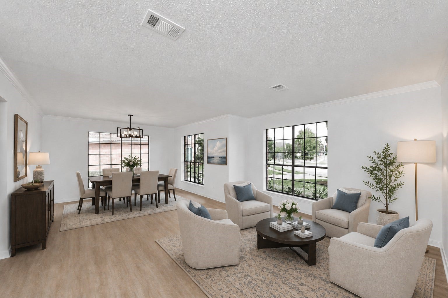 15047 Tramore Drive, Houston, TX 77083 Virtually staged and thoughtfully arranged to showcase its inviting flow and generous proportions.