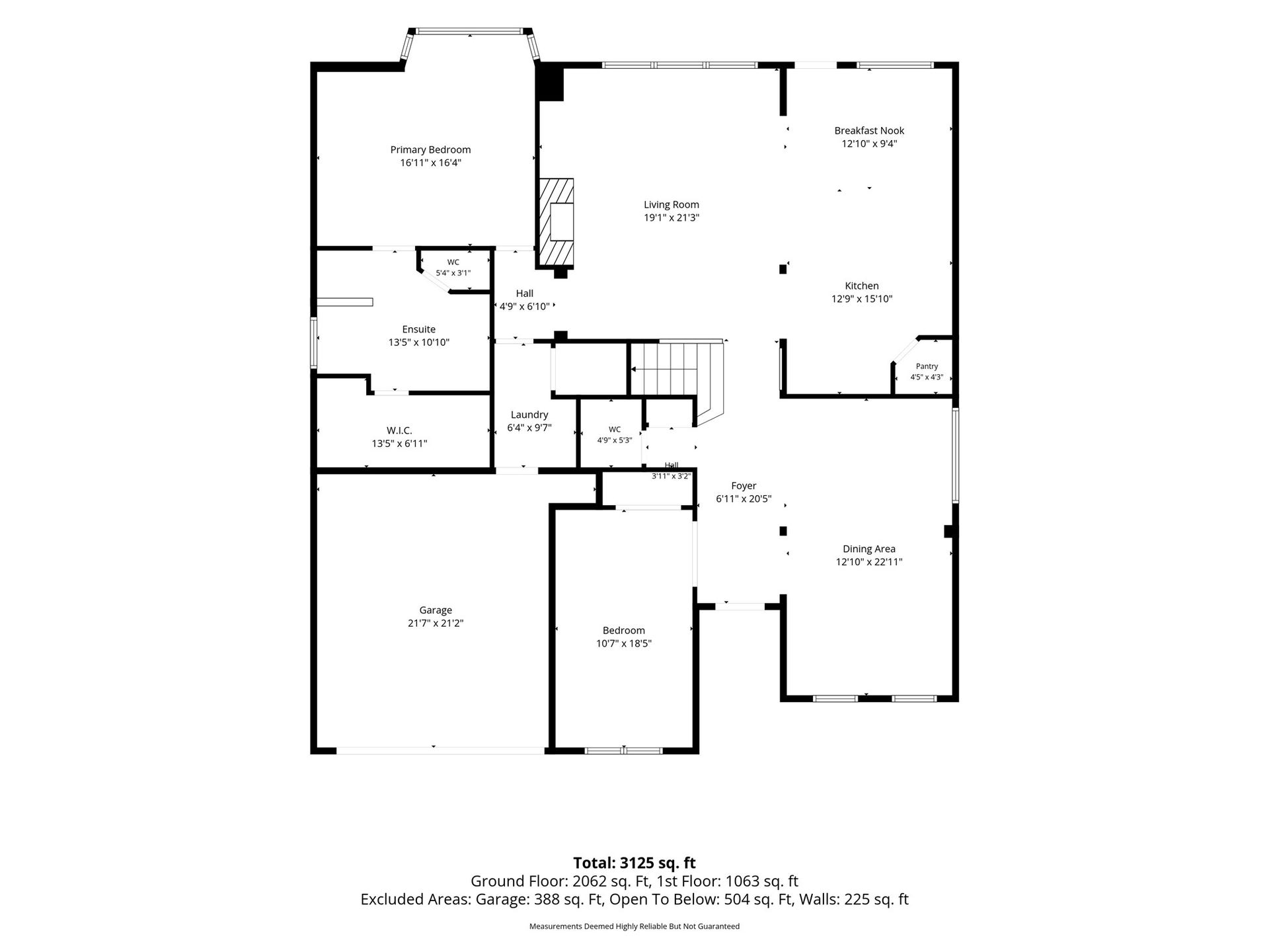 5515 Granite Meadow Drive, Katy, TX 77494 Floor Plan - 1st floor