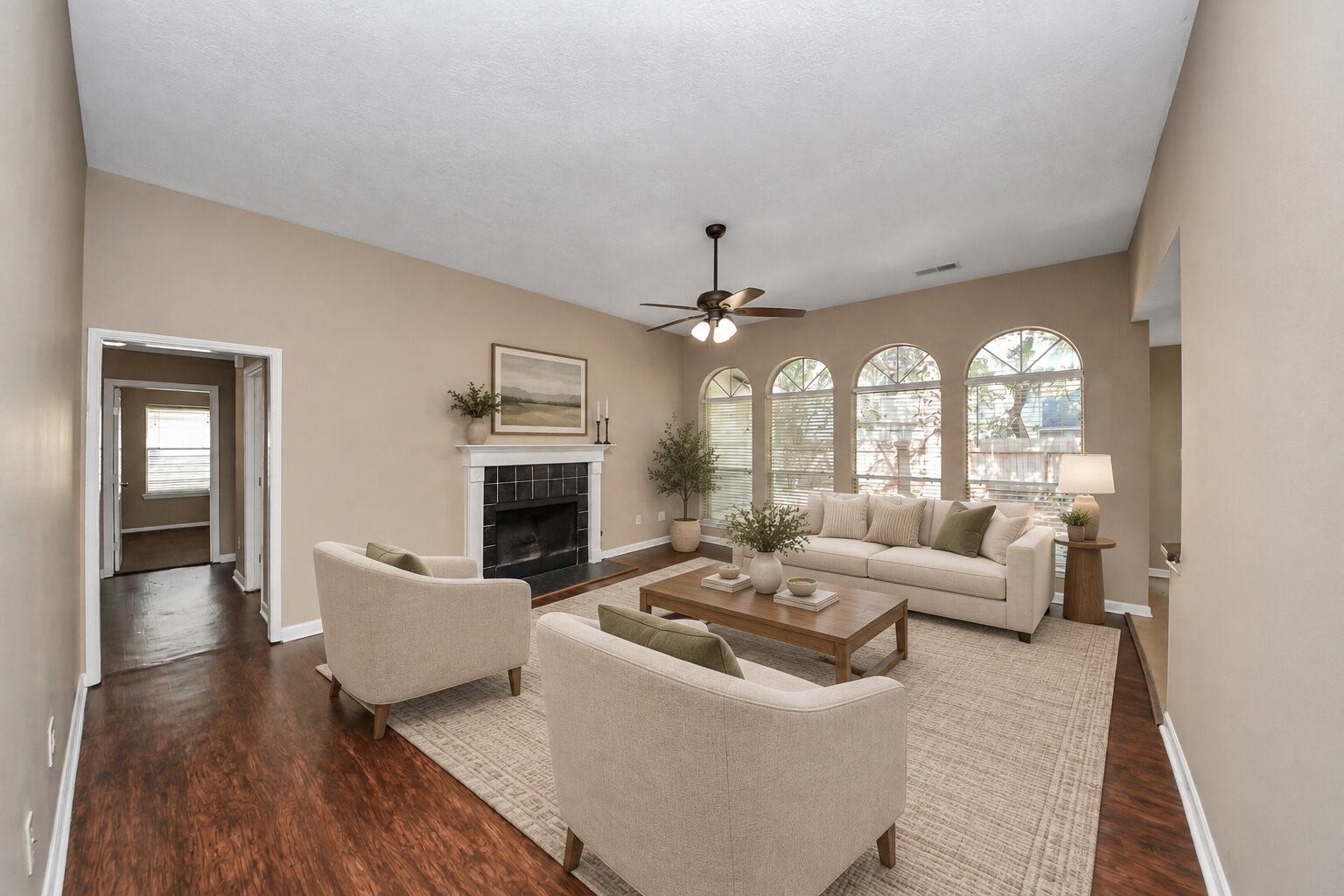 1311 Buchans Drive, Spring, TX 77386 Virtually Staged - Living Room.