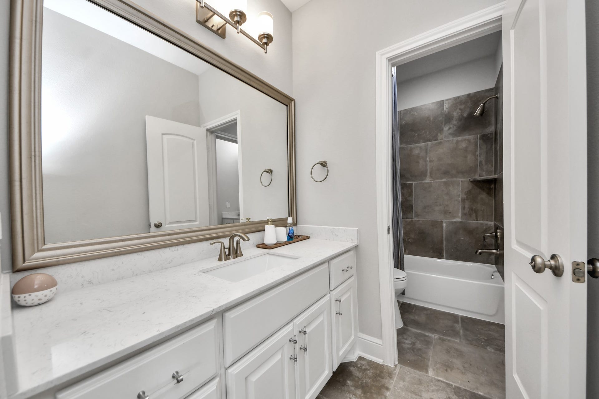 12821 N Palomino Lake Circle, Cypress, TX 77429 Additional bathroom view showcasing the generous vanity and storage space.