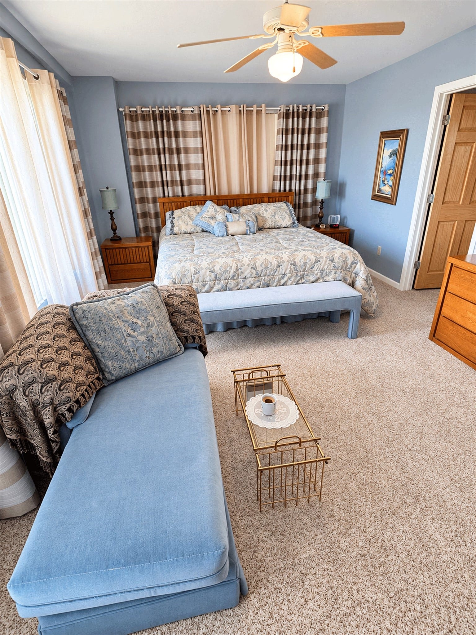 7 S Skimmer Street, La Marque, TX 77568 Another view of the primary bedroom showing its size and natural light.